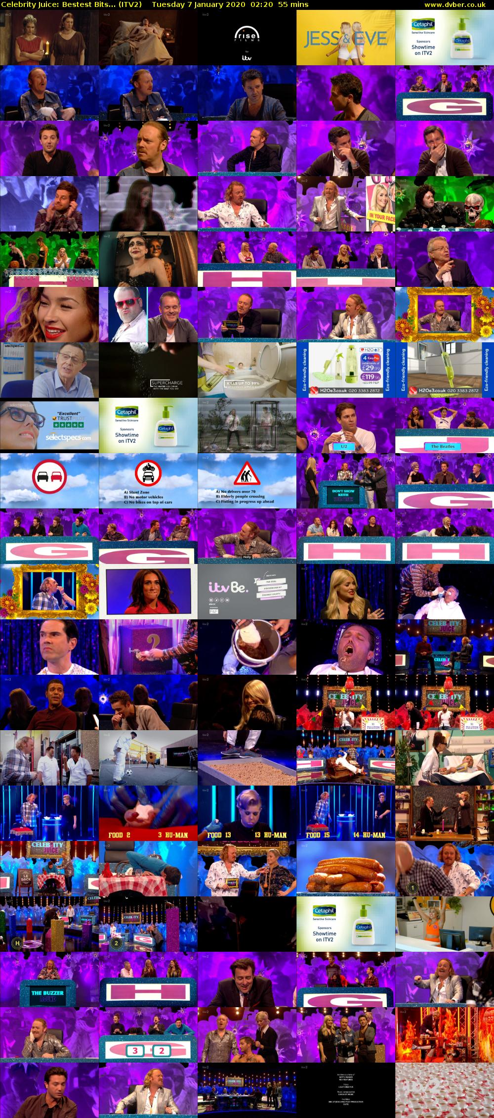 Celebrity Juice: Bestest Bits... (ITV2) Tuesday 7 January 2020 02:20 - 03:15