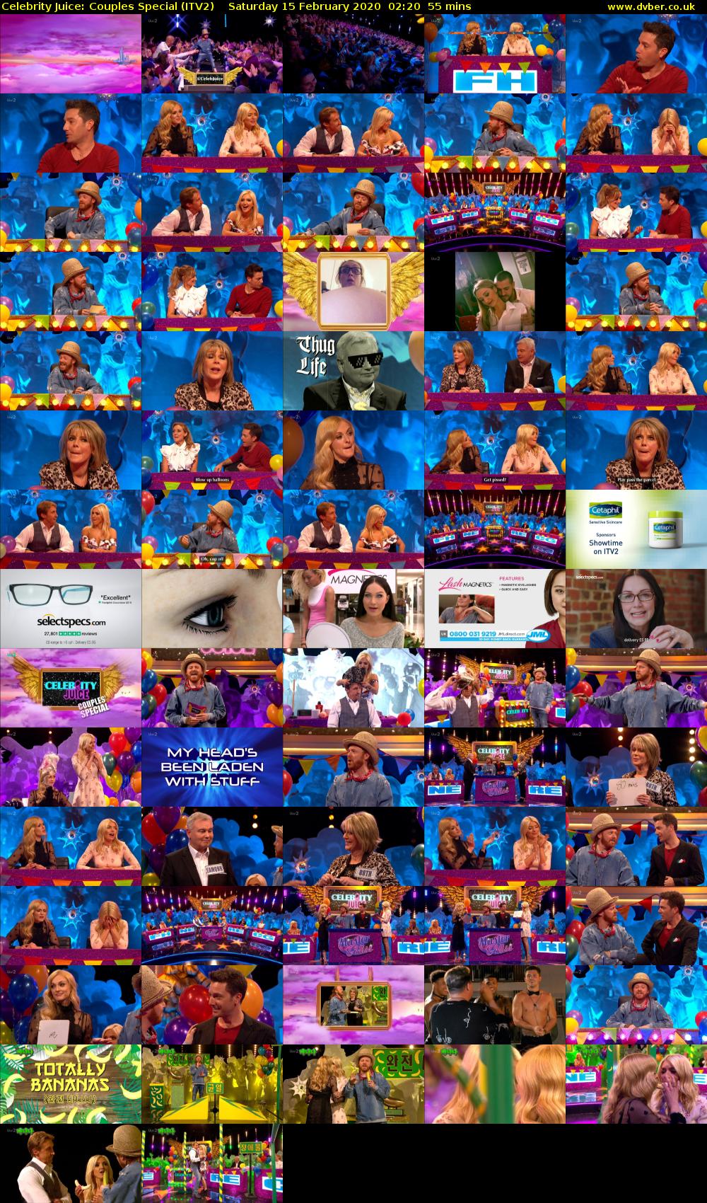 Celebrity Juice: Couples Special (ITV2) Saturday 15 February 2020 02:20 - 03:15