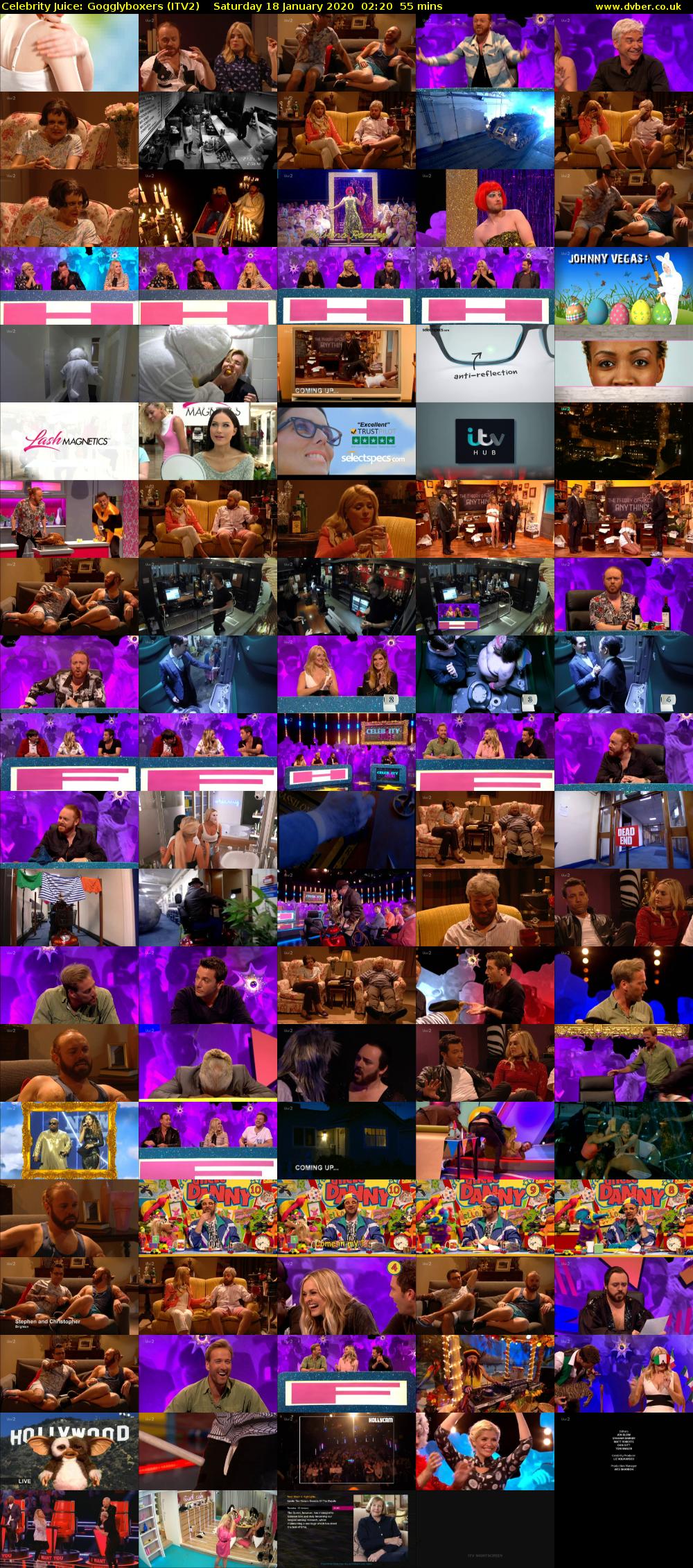 Celebrity Juice: Gogglyboxers (ITV2) Saturday 18 January 2020 02:20 - 03:15