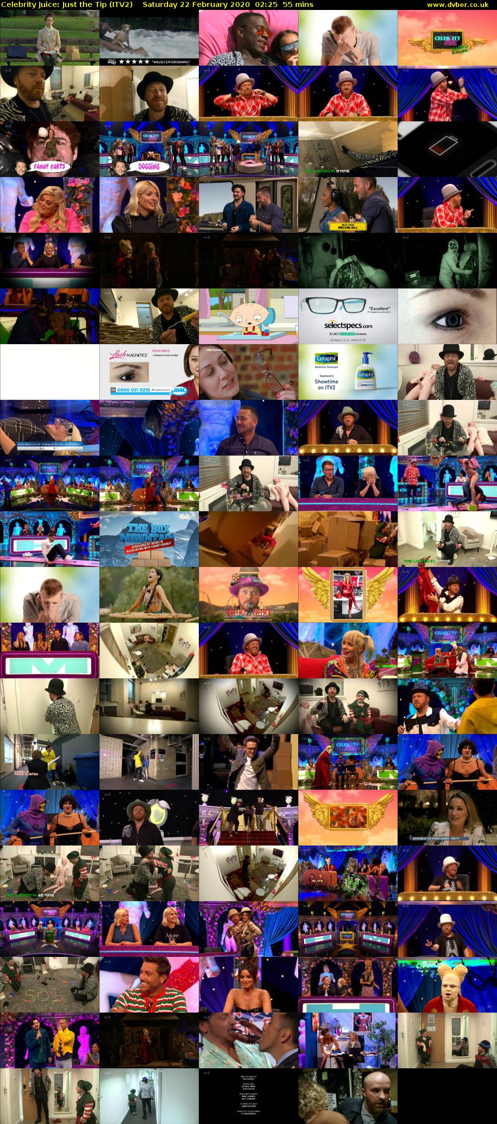 Celebrity Juice: Just the Tip (ITV2) Saturday 22 February 2020 02:25 - 03:20