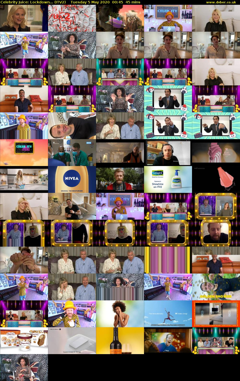 Celebrity Juice: Lockdown... (ITV2) Tuesday 5 May 2020 00:45 - 01:30