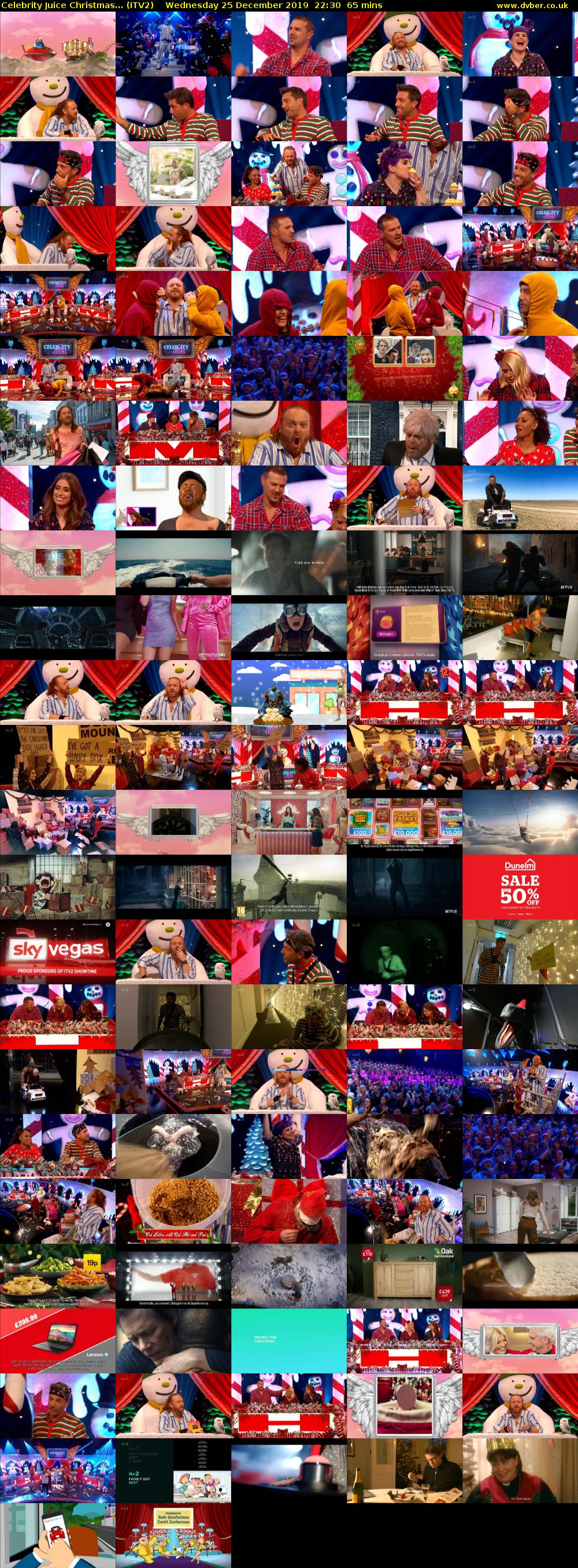 Celebrity Juice Christmas... (ITV2) Wednesday 25 December 2019 22:30 - 23:35