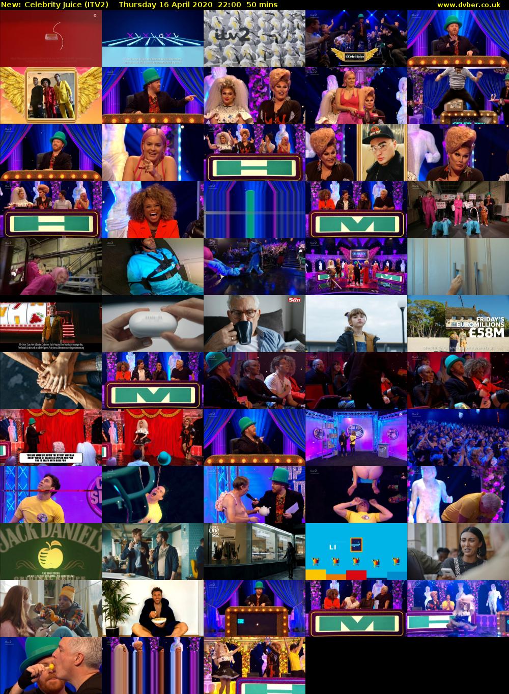 Celebrity Juice (ITV2) Thursday 16 April 2020 22:00 - 22:50