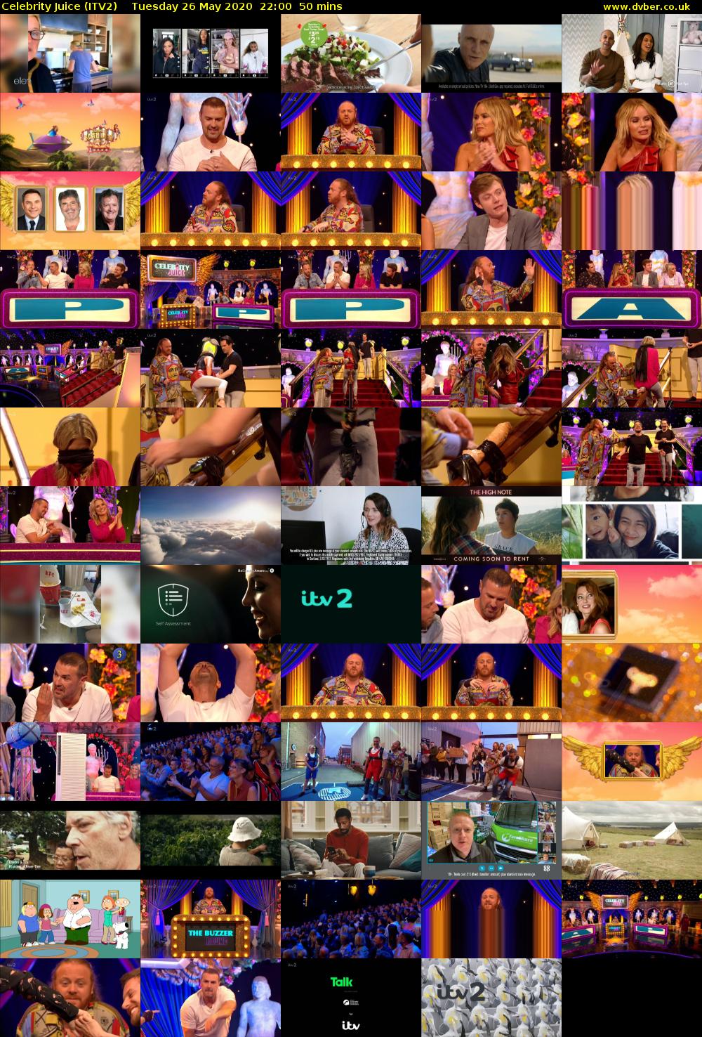 Celebrity Juice (ITV2) Tuesday 26 May 2020 22:00 - 22:50