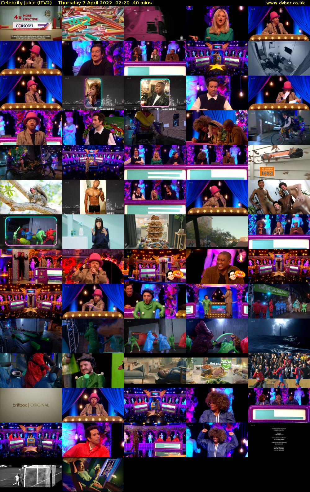 Celebrity Juice (ITV2) Thursday 7 April 2022 02:20 - 03:00