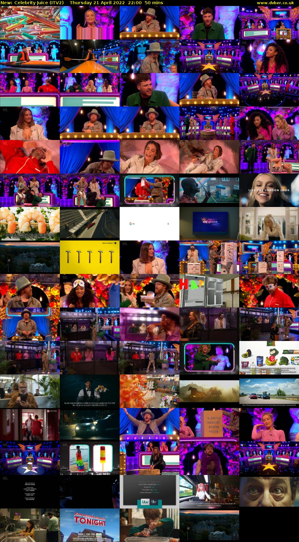 Celebrity Juice (ITV2) Thursday 21 April 2022 22:00 - 22:50