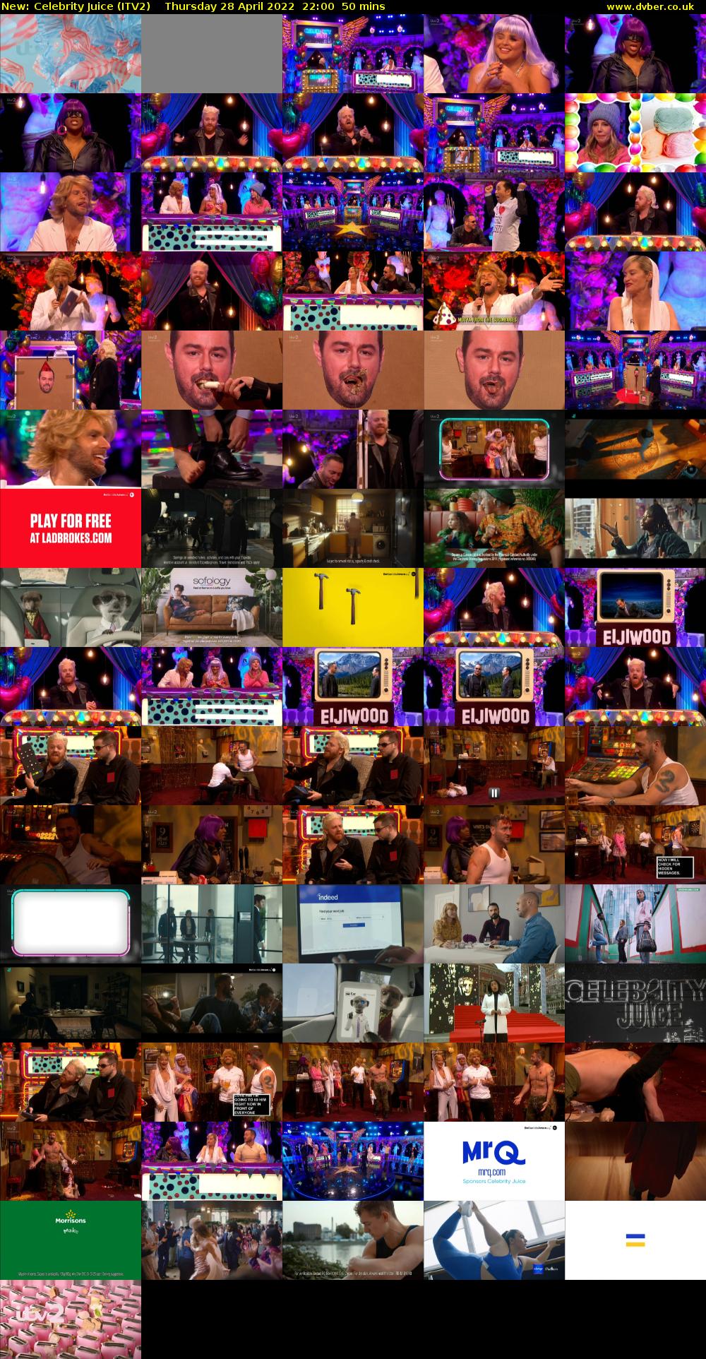 Celebrity Juice (ITV2) Thursday 28 April 2022 22:00 - 22:50