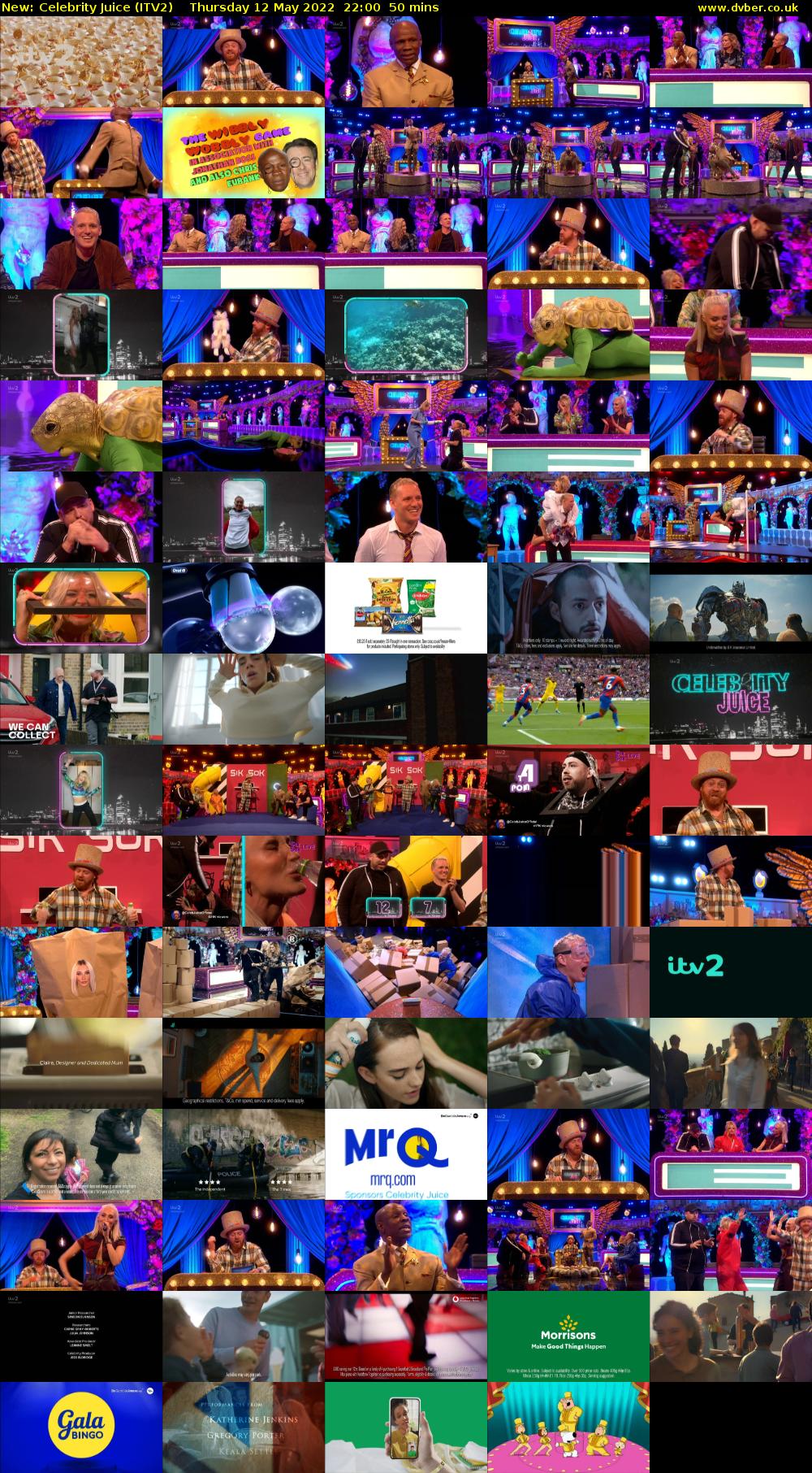 Celebrity Juice (ITV2) Thursday 12 May 2022 22:00 - 22:50
