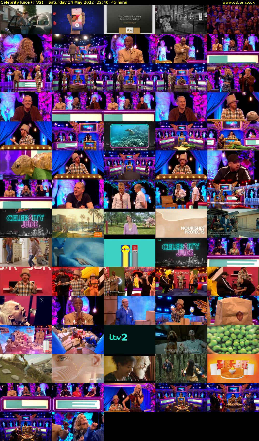 Celebrity Juice (ITV2) Saturday 14 May 2022 22:40 - 23:25