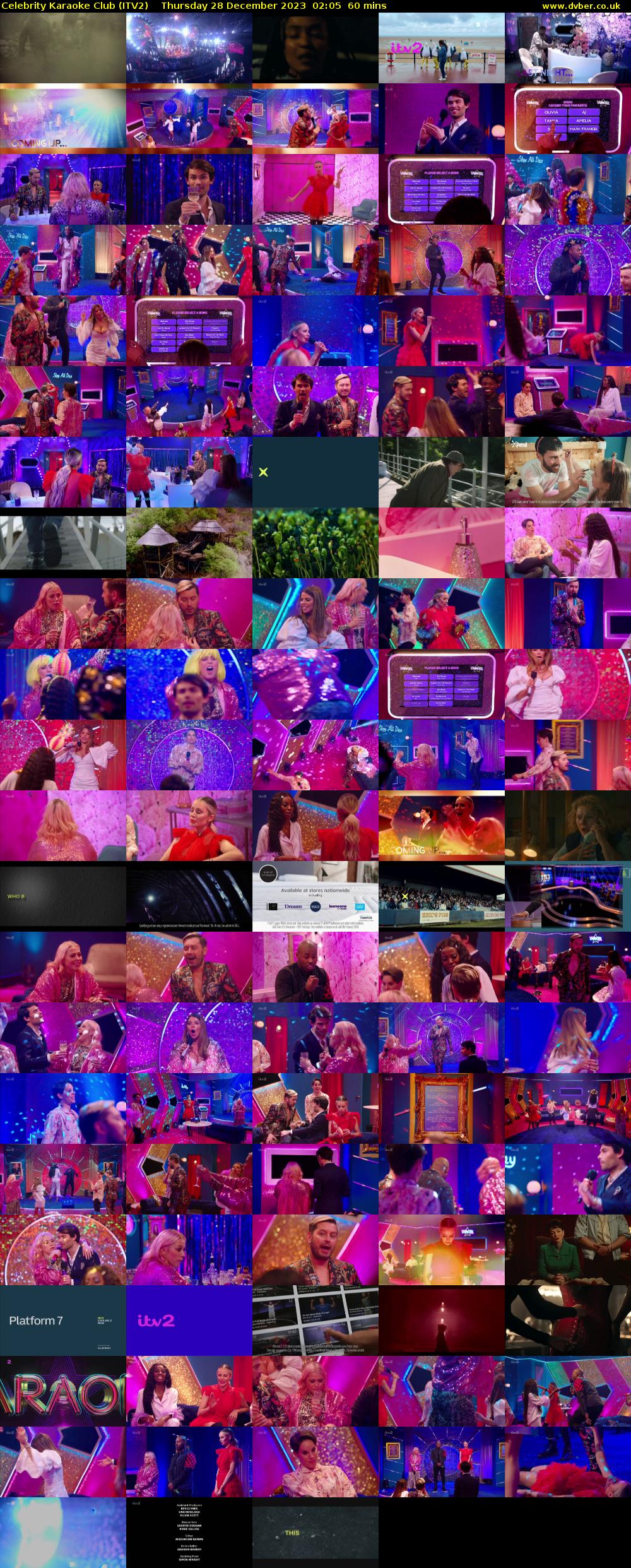 Celebrity Karaoke Club (ITV2) Thursday 28 December 2023 02:05 - 03:05