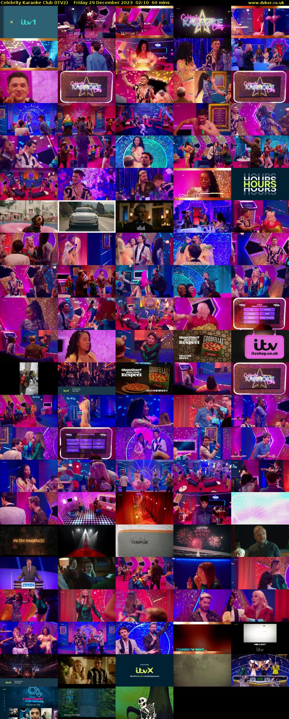 Celebrity Karaoke Club (ITV2) Friday 29 December 2023 02:10 - 03:10