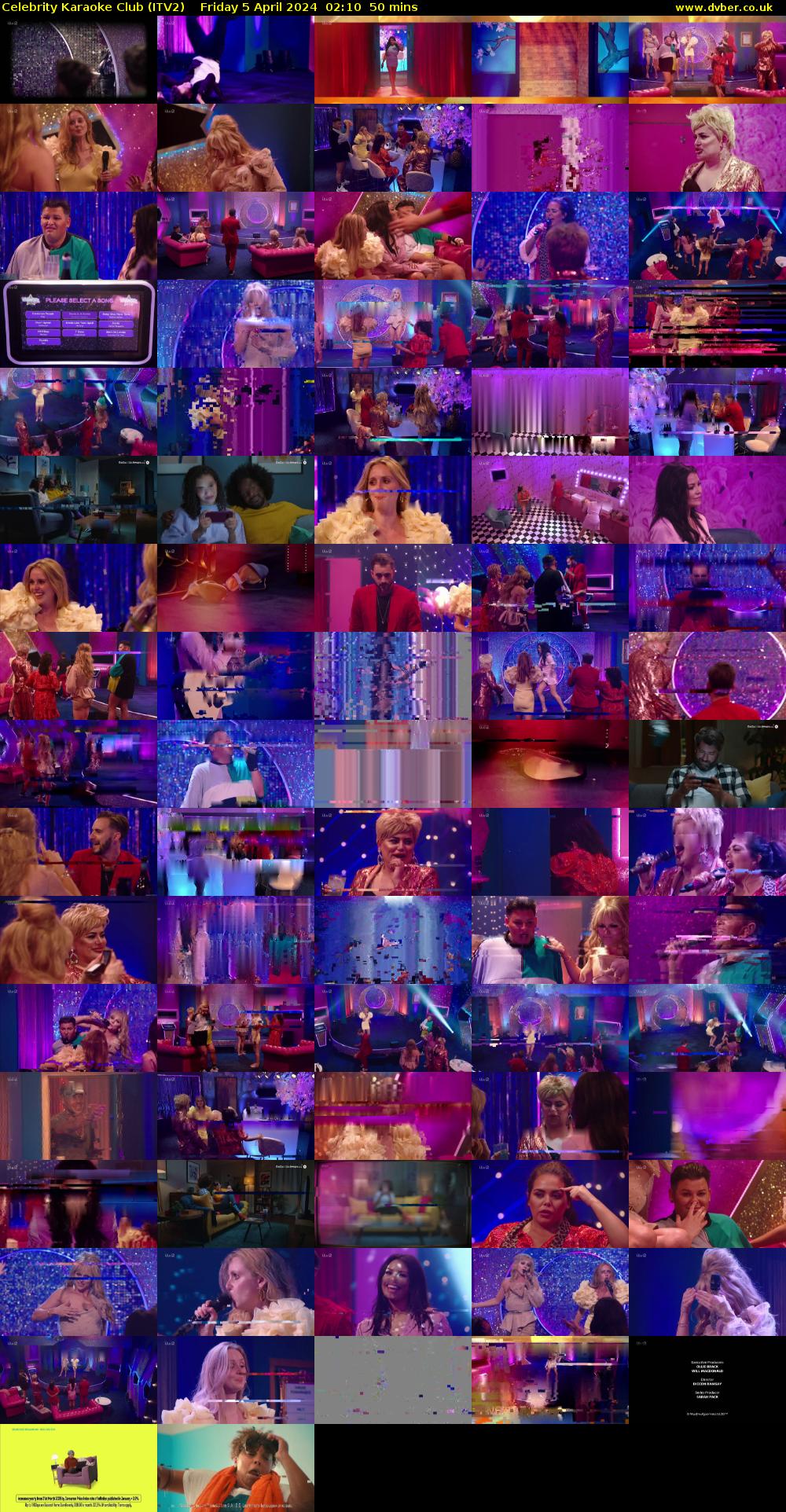Celebrity Karaoke Club (ITV2) Friday 5 April 2024 02:10 - 03:00