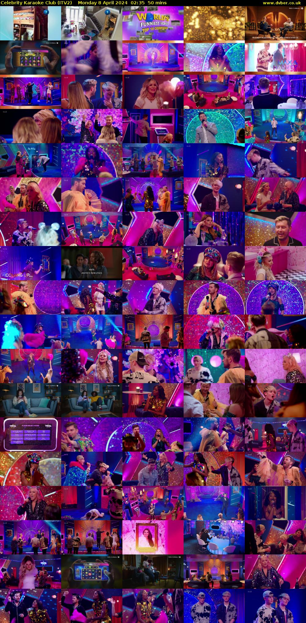 Celebrity Karaoke Club (ITV2) Monday 8 April 2024 02:35 - 03:25