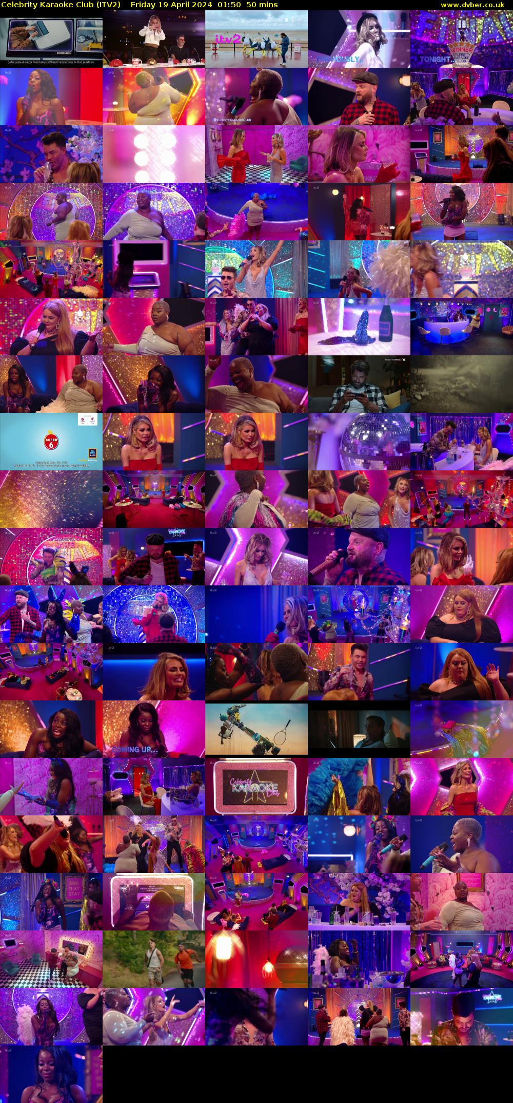 Celebrity Karaoke Club (ITV2) Friday 19 April 2024 01:50 - 02:40