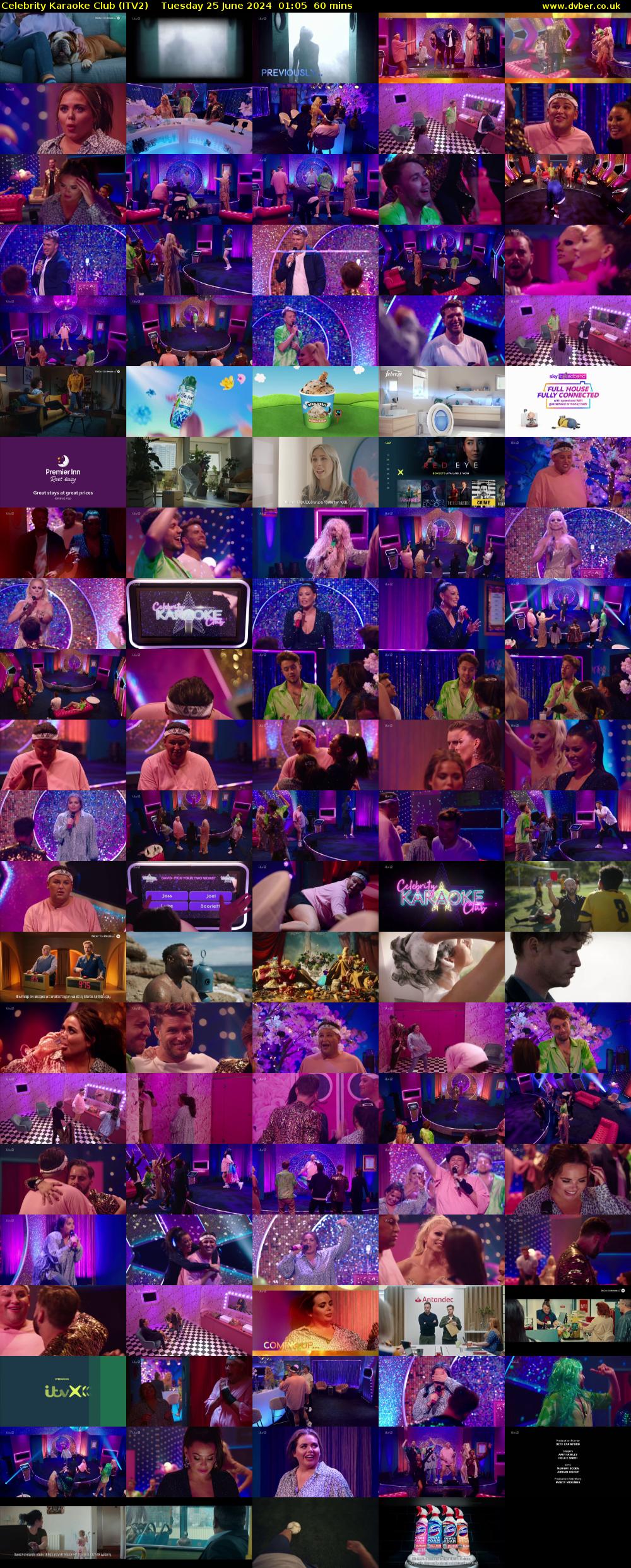 Celebrity Karaoke Club (ITV2) Tuesday 25 June 2024 01:05 - 02:05