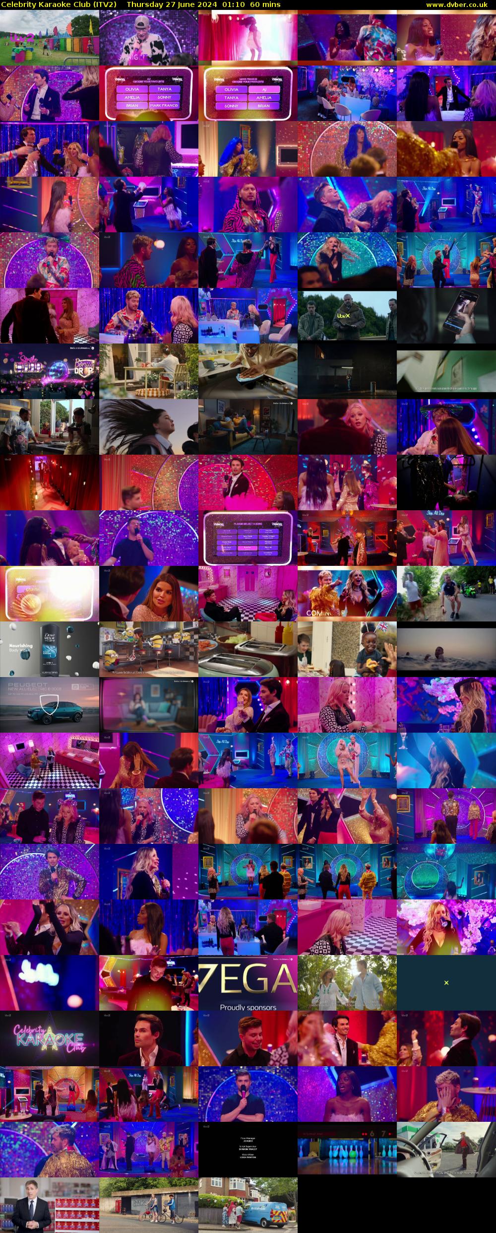 Celebrity Karaoke Club (ITV2) Thursday 27 June 2024 01:10 - 02:10