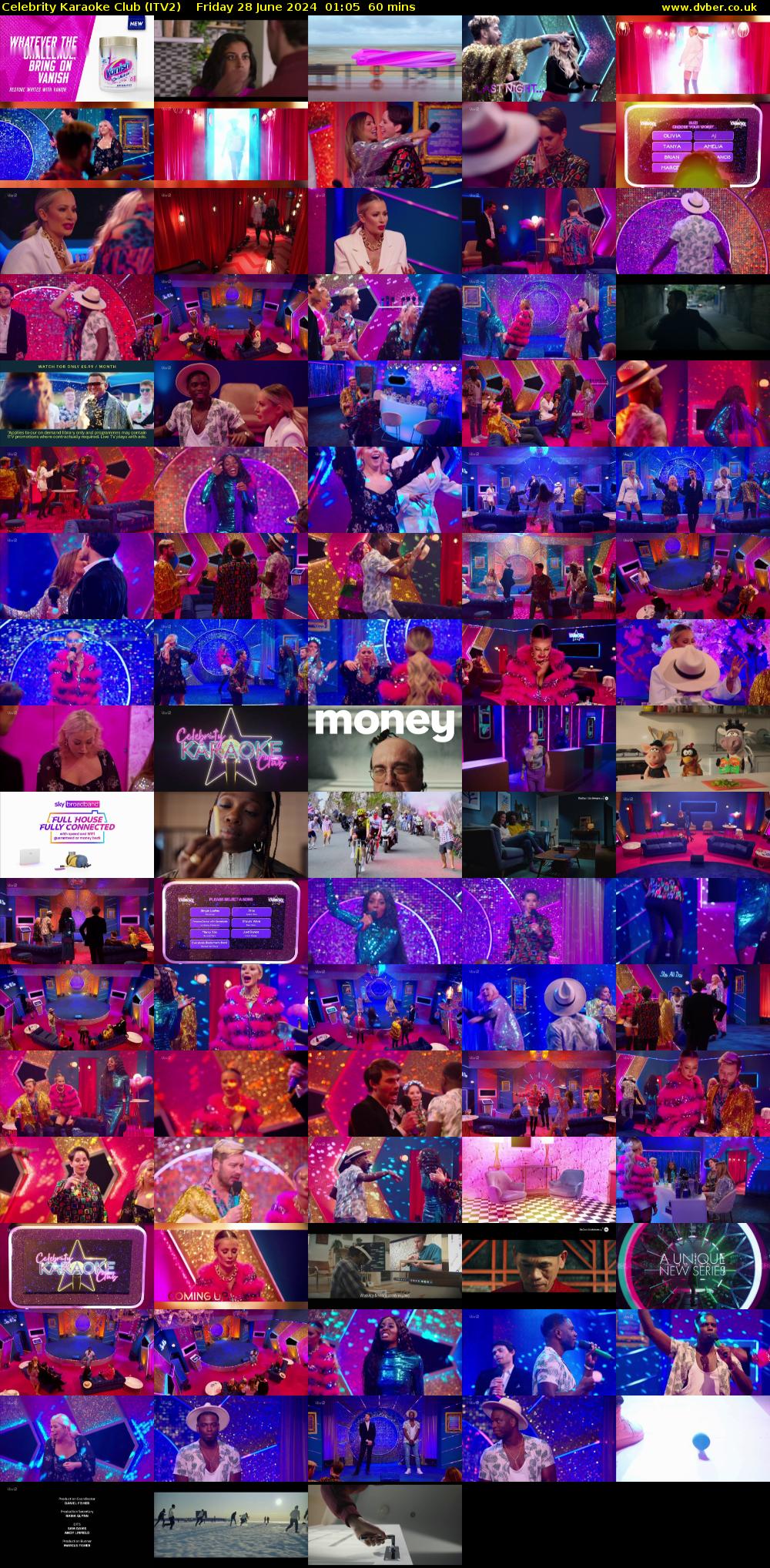 Celebrity Karaoke Club (ITV2) Friday 28 June 2024 01:05 - 02:05