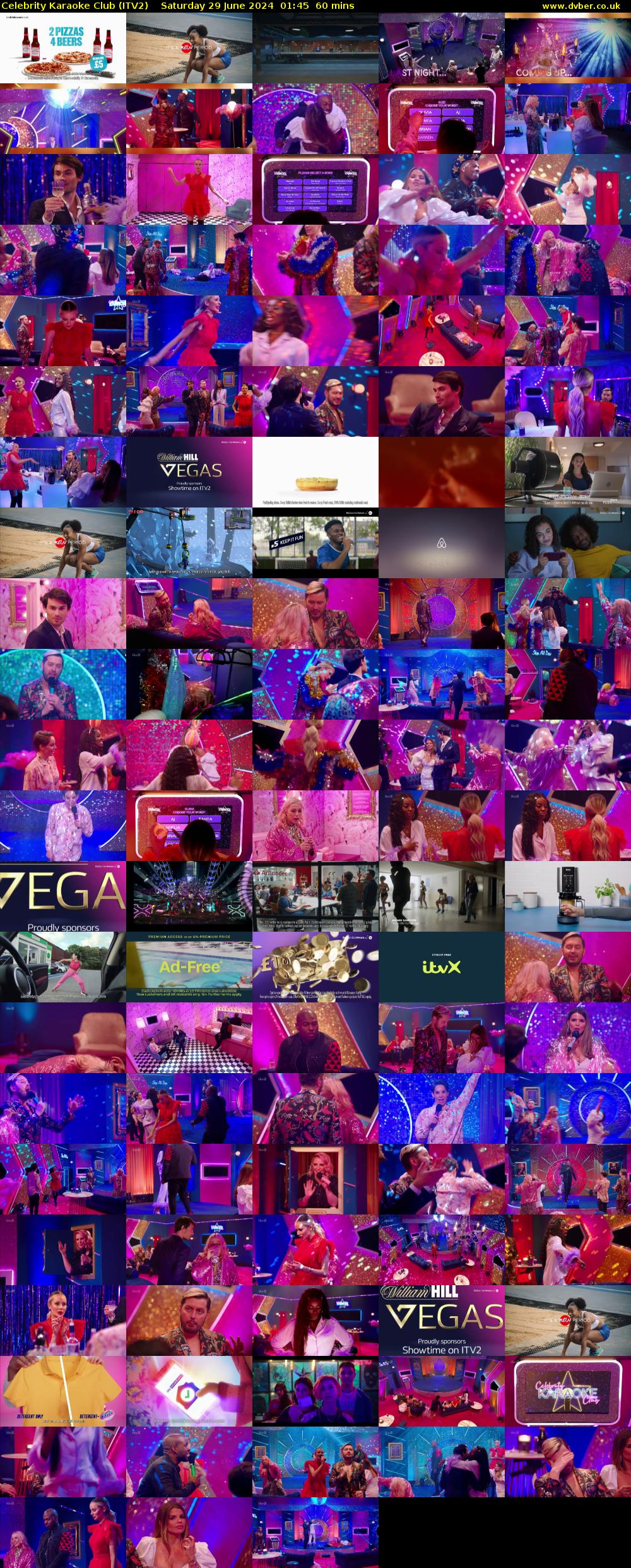 Celebrity Karaoke Club (ITV2) Saturday 29 June 2024 01:45 - 02:45