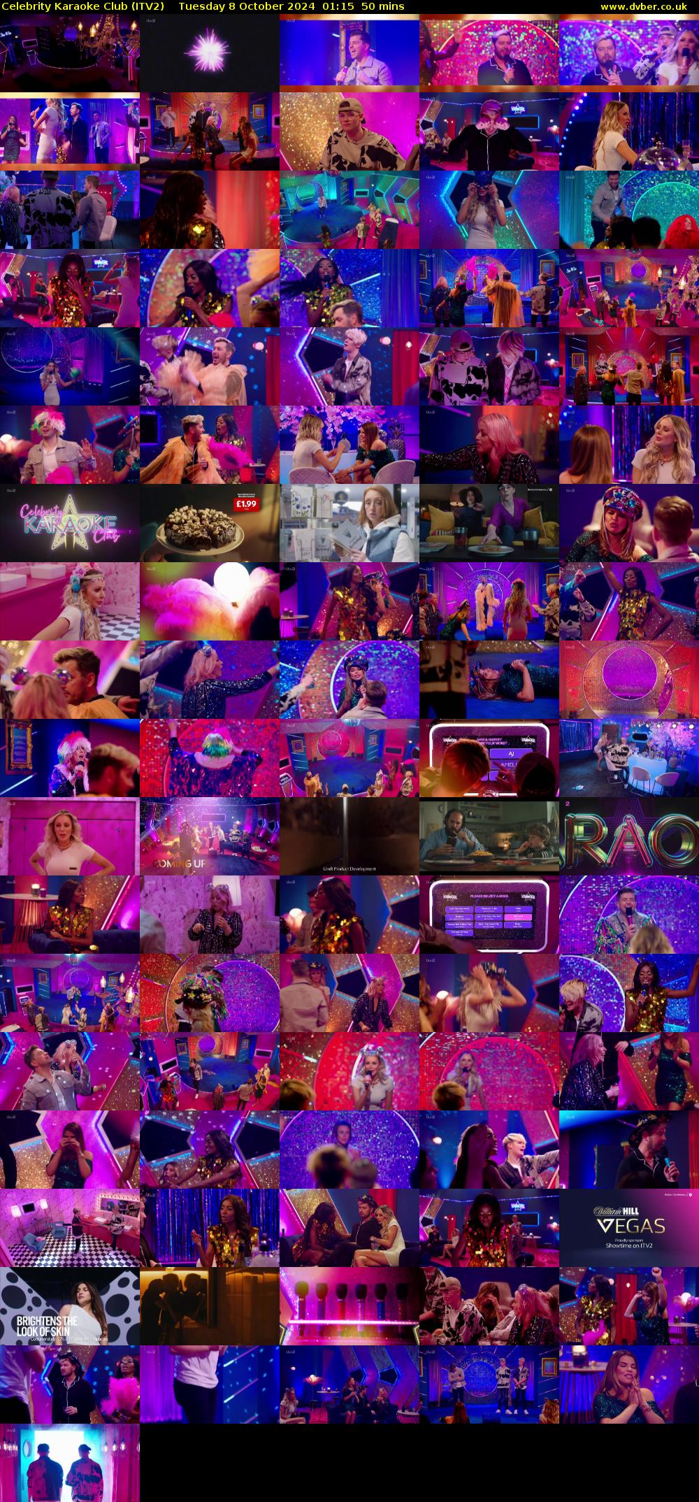 Celebrity Karaoke Club (ITV2) Tuesday 8 October 2024 01:15 - 02:05
