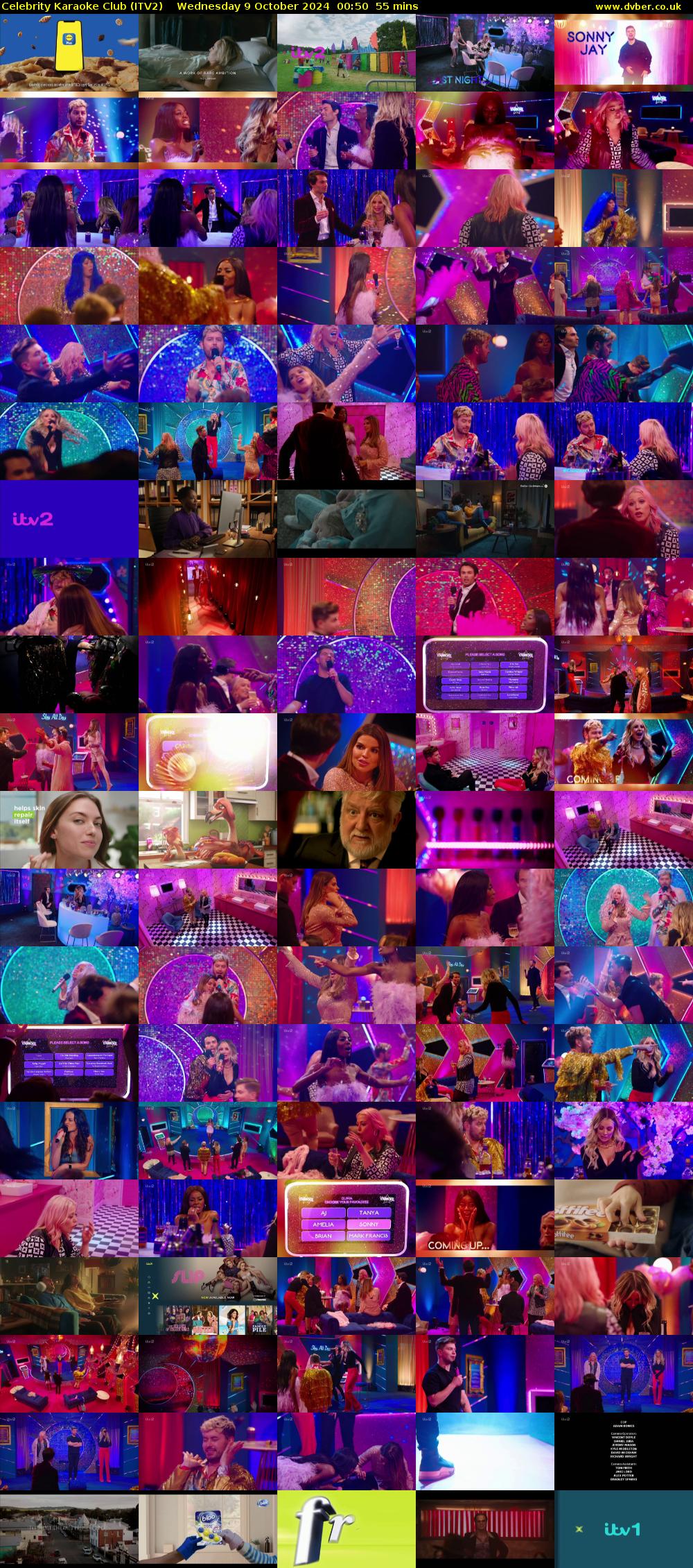 Celebrity Karaoke Club (ITV2) Wednesday 9 October 2024 00:50 - 01:45