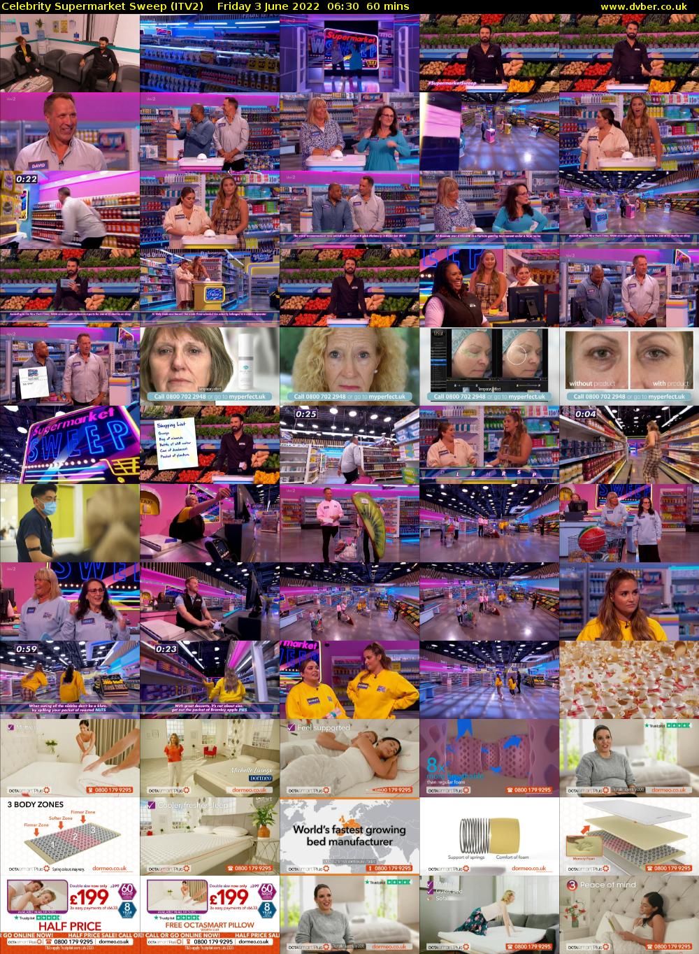 Celebrity Supermarket Sweep (ITV2) Friday 3 June 2022 06:30 - 07:30