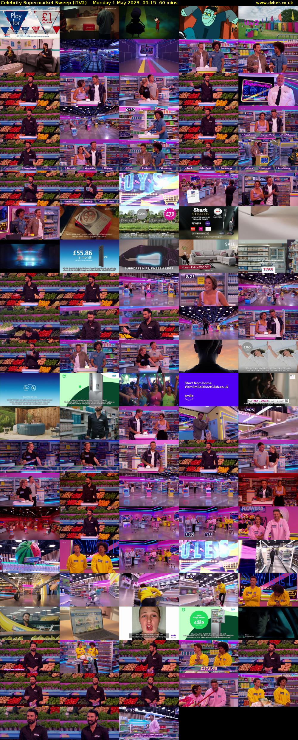 Celebrity Supermarket Sweep (ITV2) Monday 1 May 2023 09:15 - 10:15