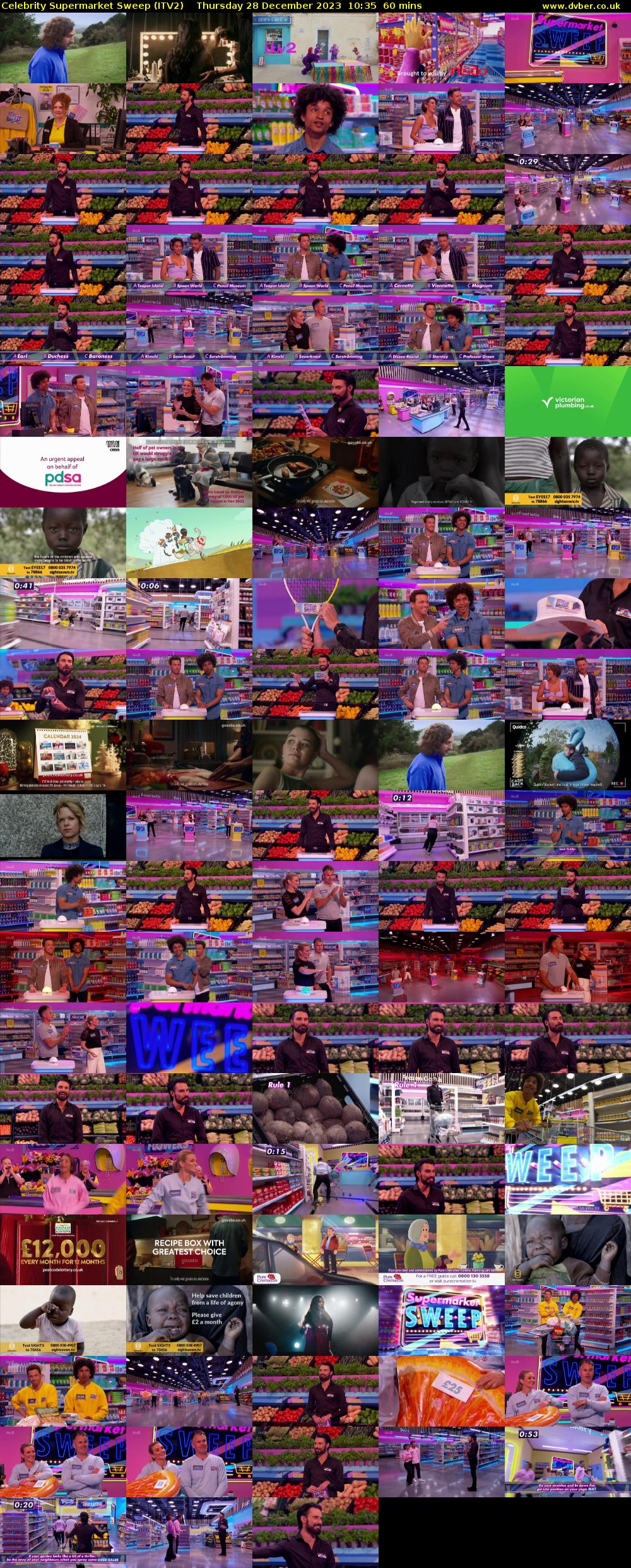 Celebrity Supermarket Sweep (ITV2) Thursday 28 December 2023 10:35 - 11:35