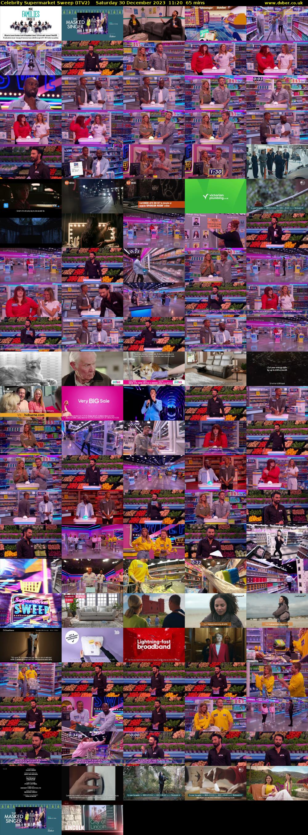Celebrity Supermarket Sweep (ITV2) Saturday 30 December 2023 11:20 - 12:25