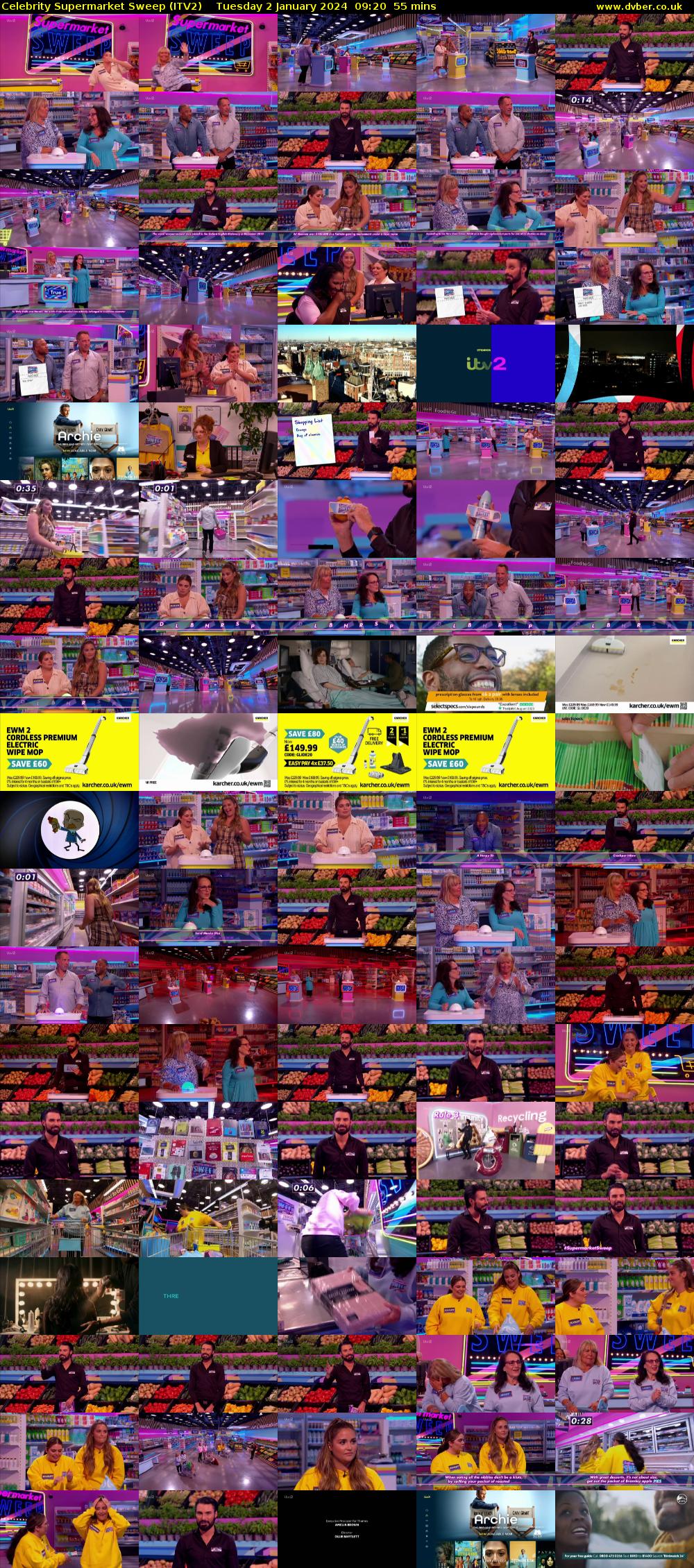 Celebrity Supermarket Sweep (ITV2) Tuesday 2 January 2024 09:20 - 10:15