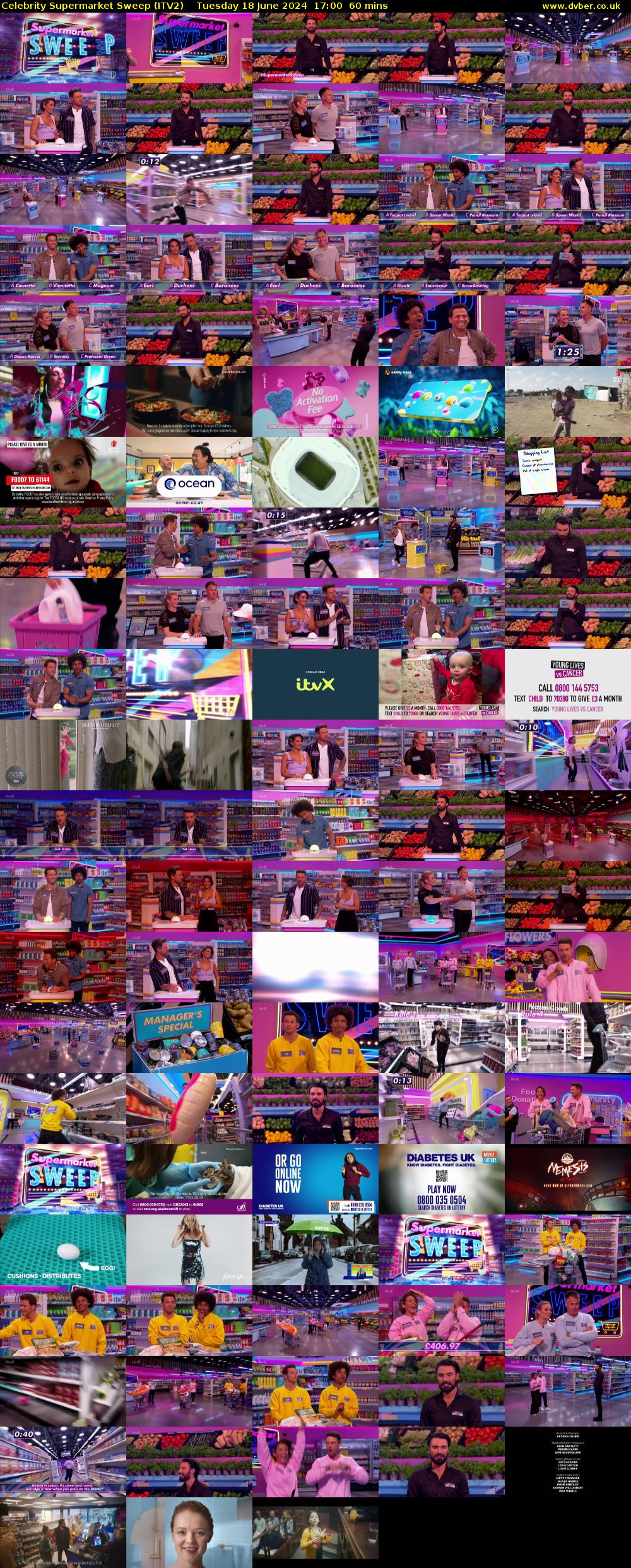 Celebrity Supermarket Sweep (ITV2) Tuesday 18 June 2024 17:00 - 18:00