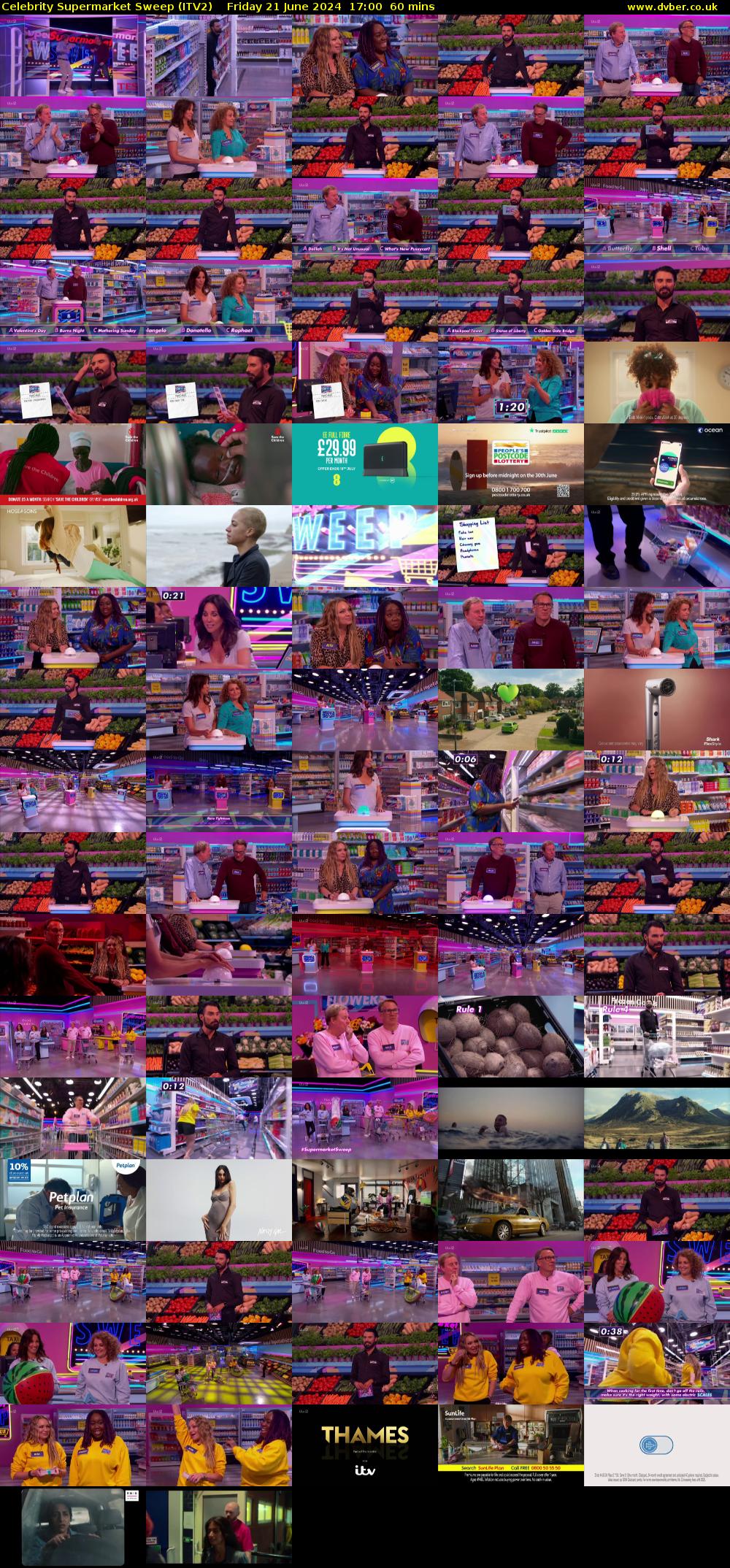 Celebrity Supermarket Sweep (ITV2) Friday 21 June 2024 17:00 - 18:00