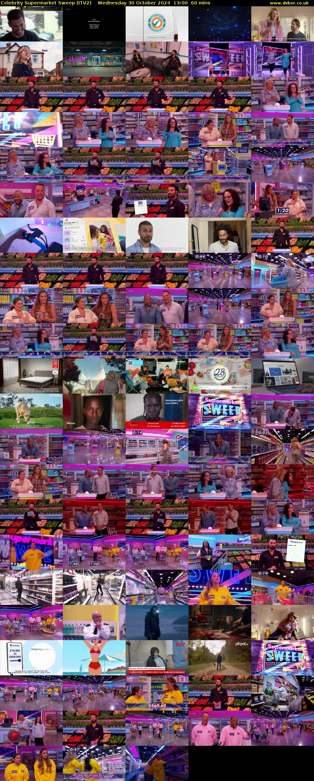 Celebrity Supermarket Sweep (ITV2) Wednesday 30 October 2024 13:00 - 14:00