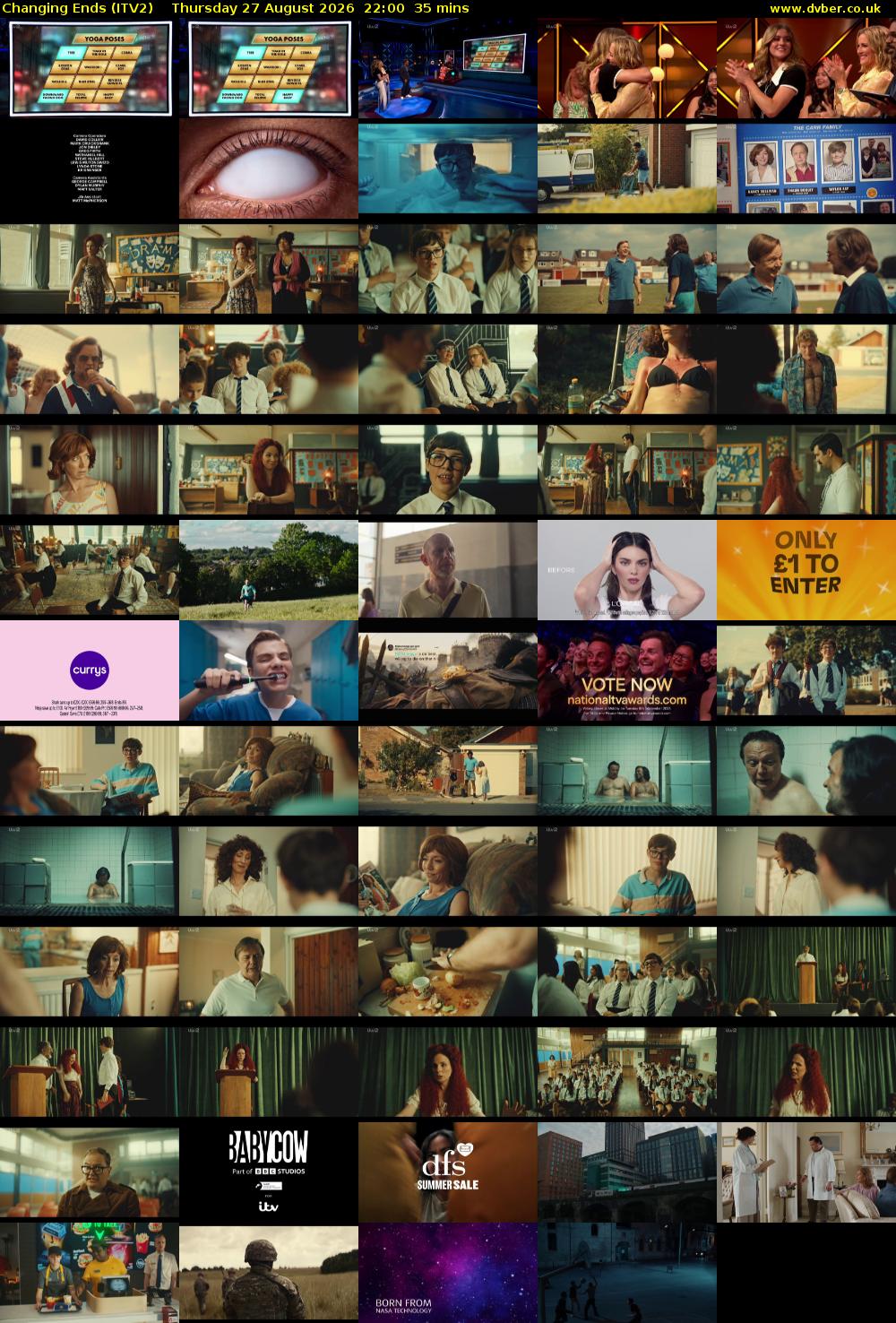 Changing Ends (ITV2) Thursday 27 August 2026 22:00 - 22:35