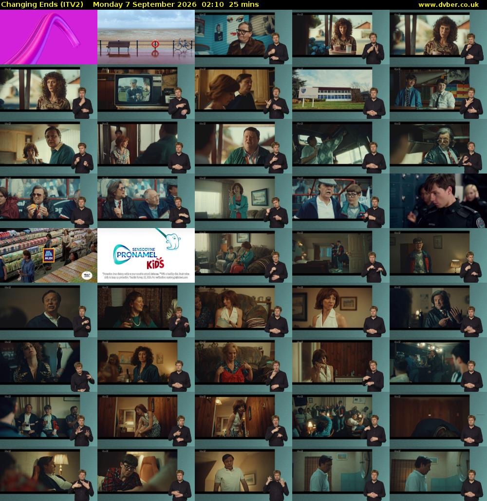 Changing Ends (ITV2) Monday 7 September 2026 02:10 - 02:35