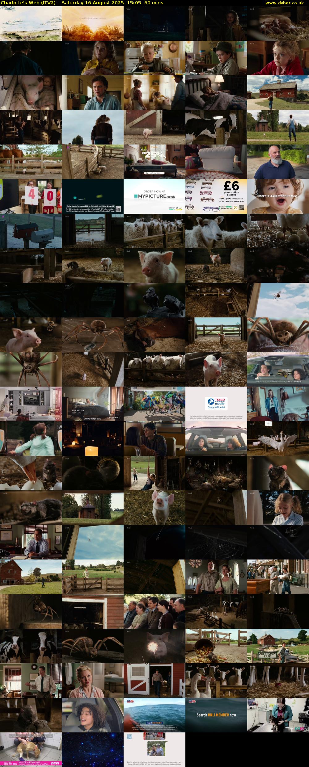 Charlotte's Web (ITV2) Saturday 16 August 2025 15:05 - 16:05
