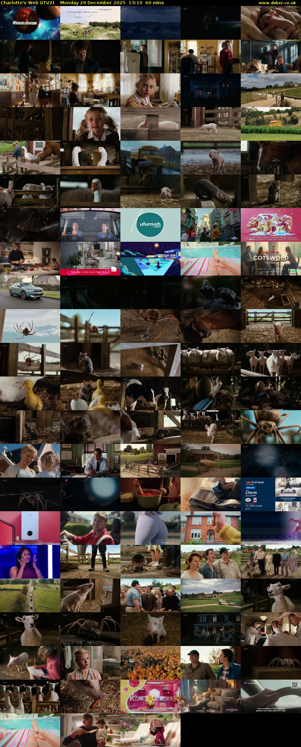 Charlotte's Web (ITV2) Monday 29 December 2025 13:10 - 14:10