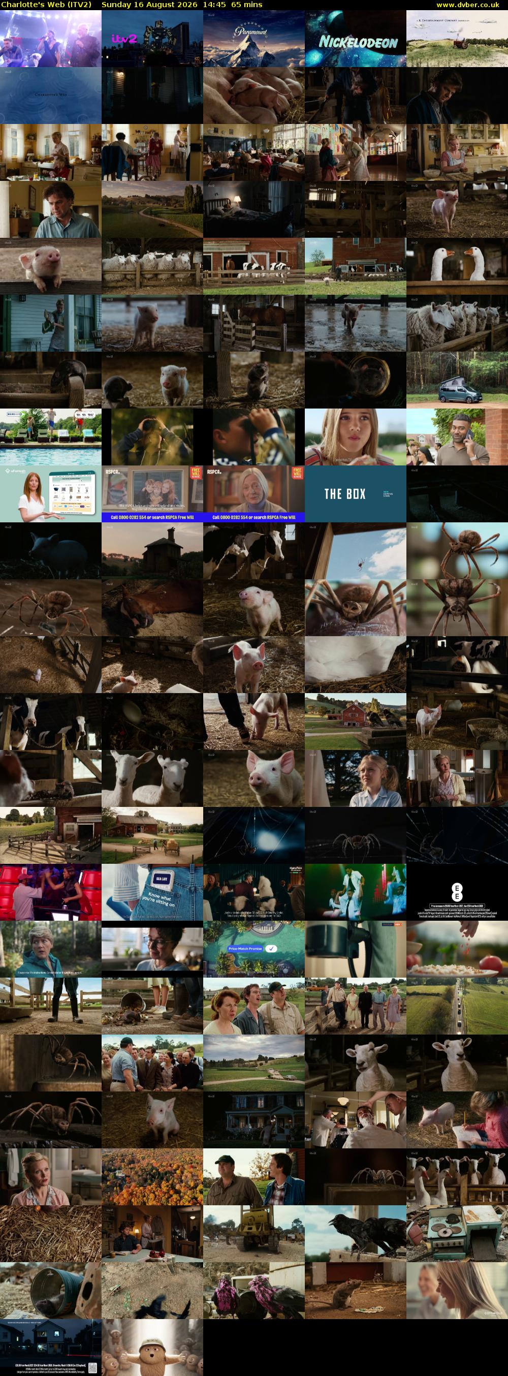 Charlotte's Web (ITV2) Sunday 16 August 2026 14:45 - 15:50