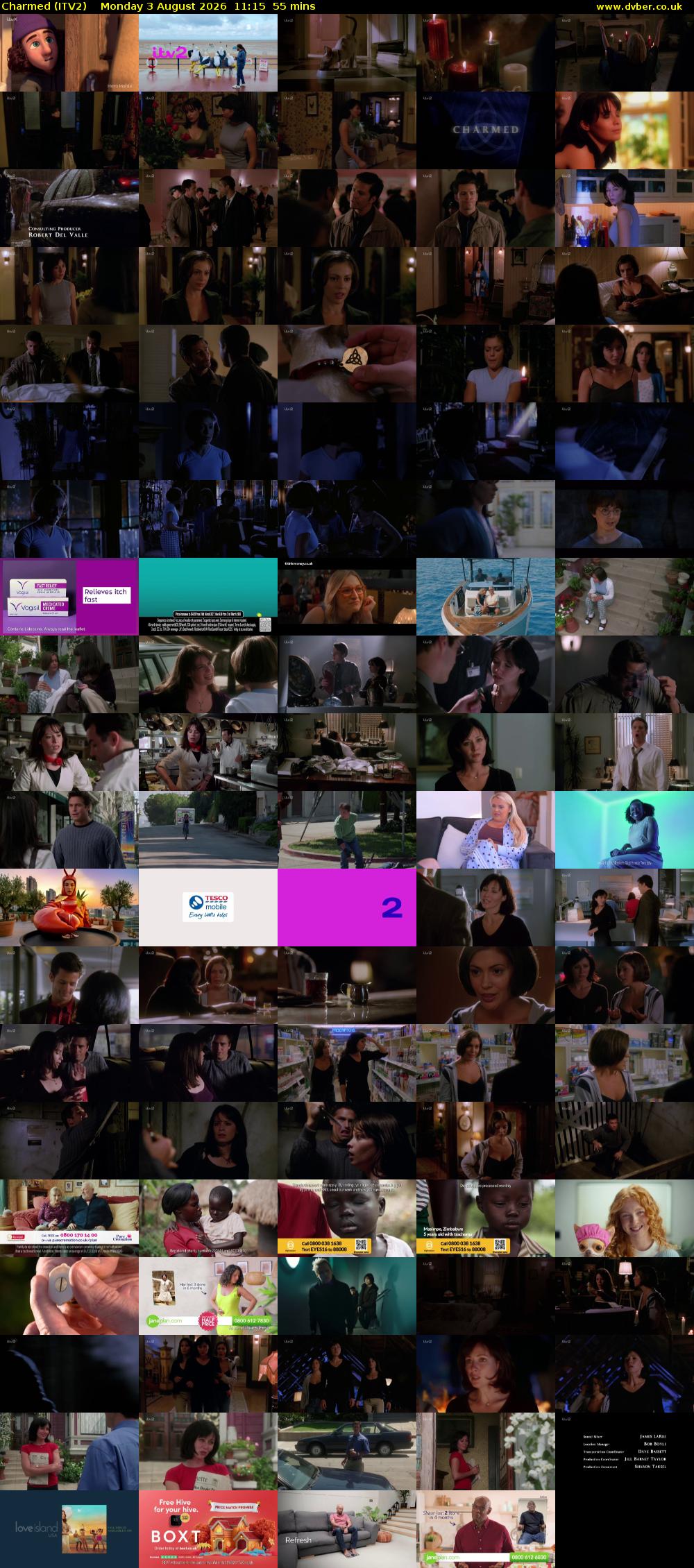 Charmed (ITV2) Monday 3 August 2026 11:15 - 12:10