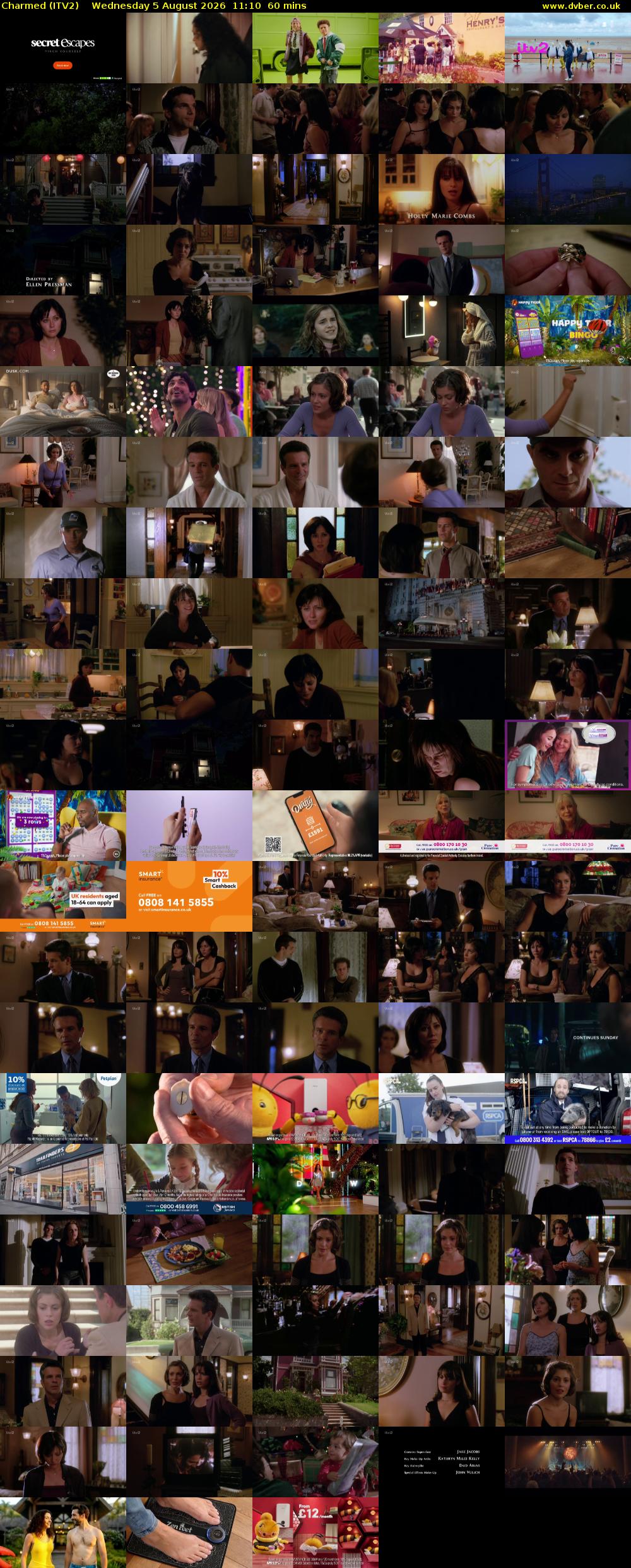 Charmed (ITV2) Wednesday 5 August 2026 11:10 - 12:10