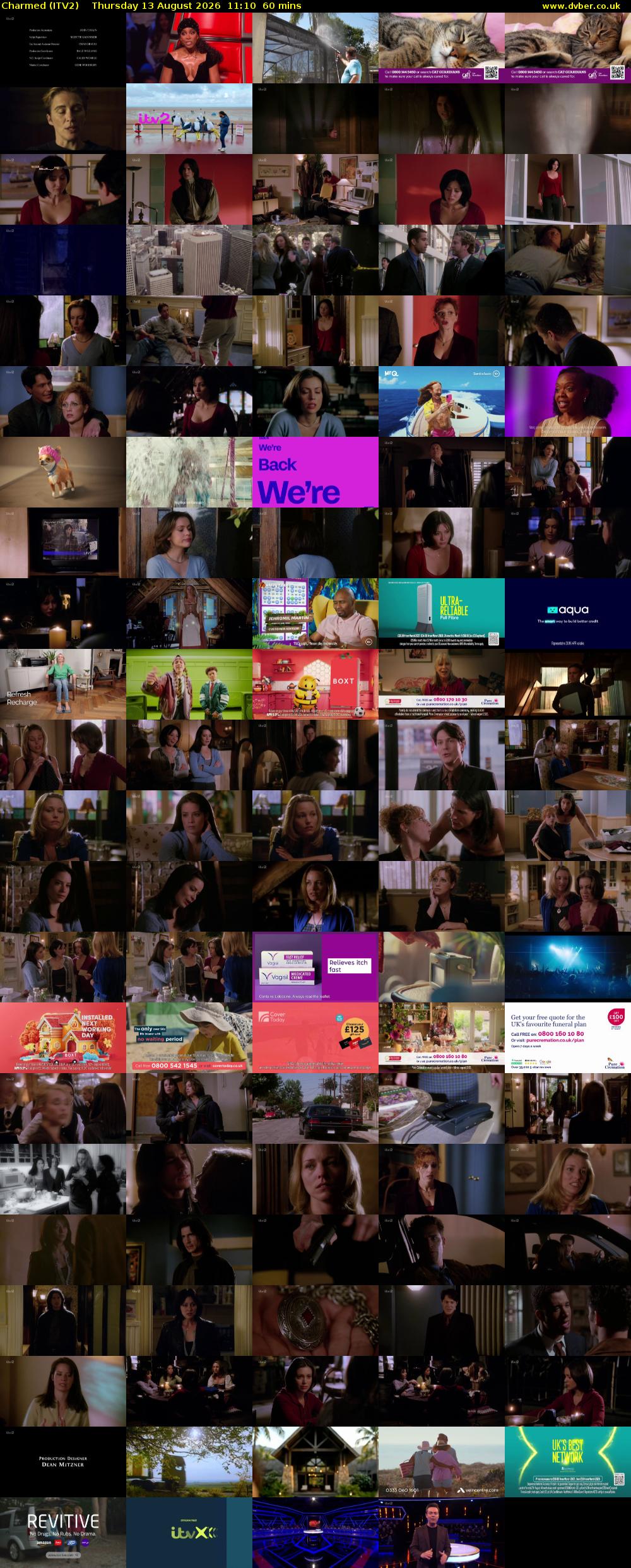 Charmed (ITV2) Thursday 13 August 2026 11:10 - 12:10