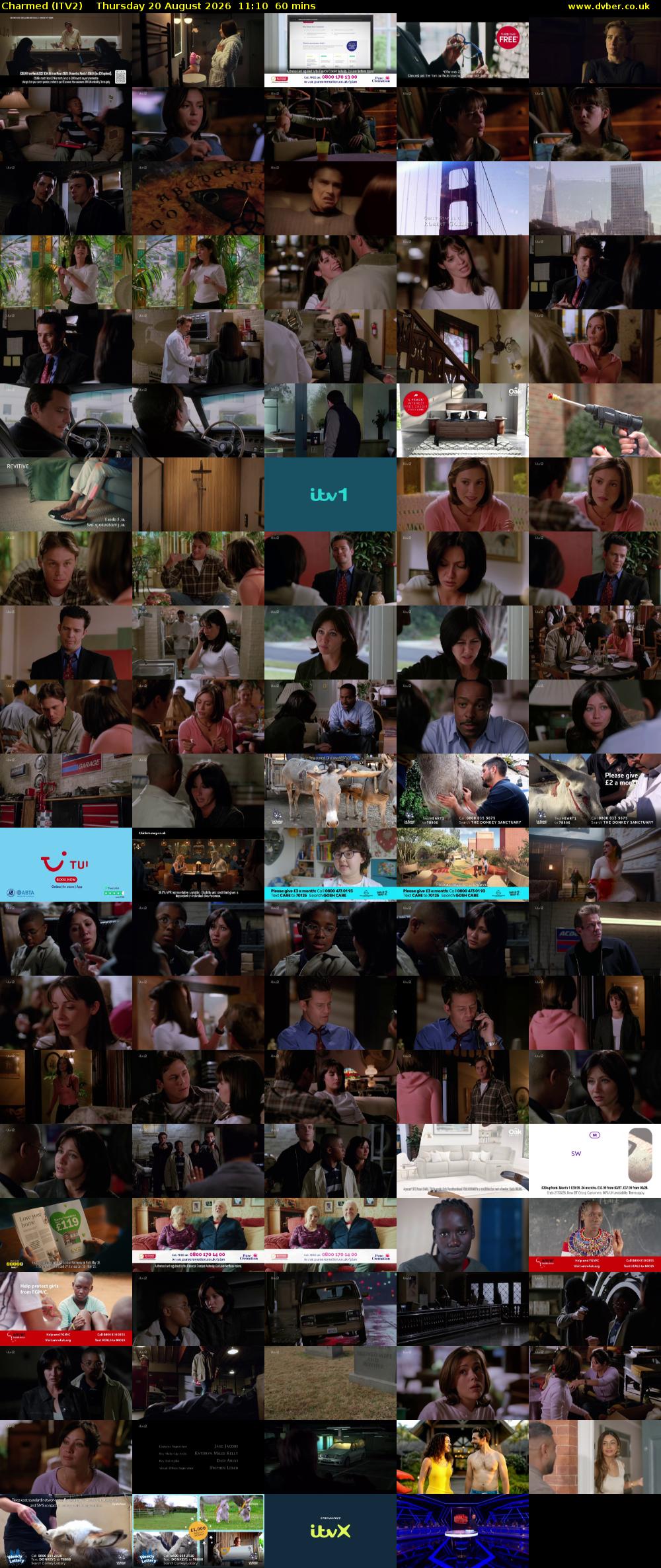 Charmed (ITV2) Thursday 20 August 2026 11:10 - 12:10