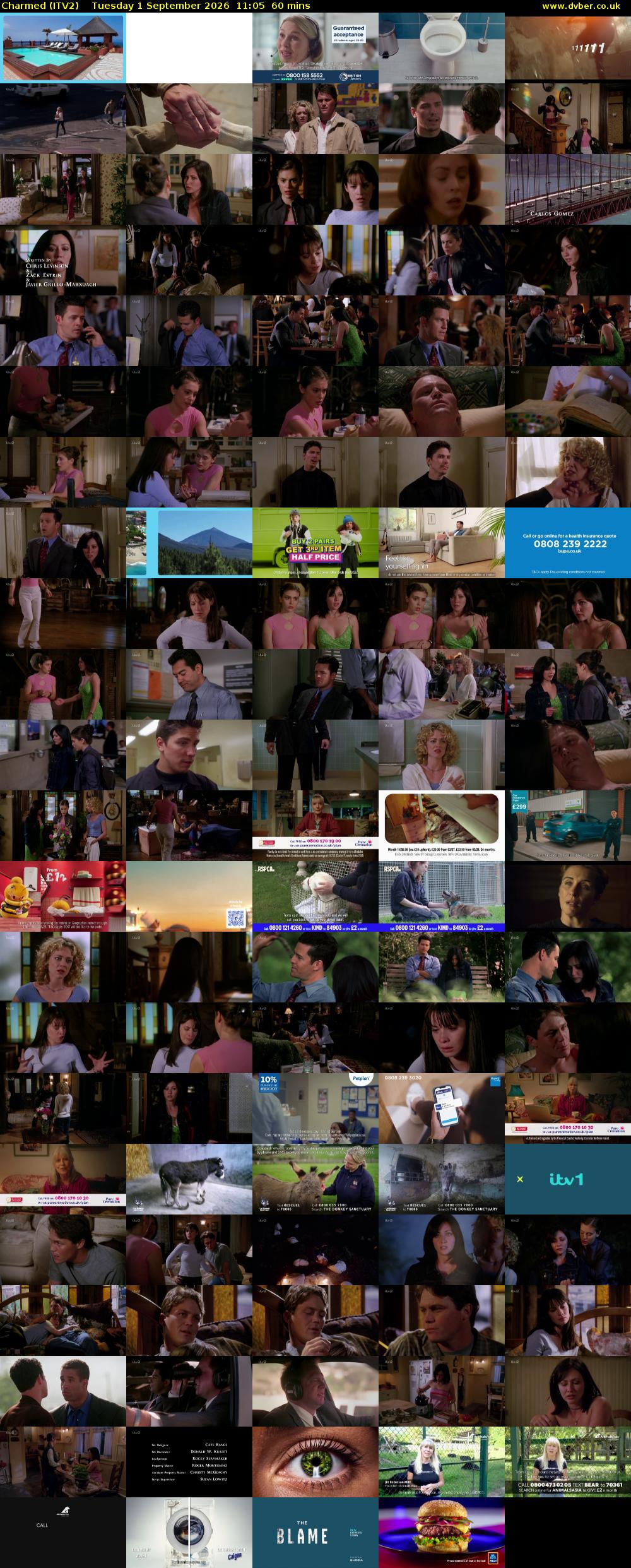 Charmed (ITV2) Tuesday 1 September 2026 11:05 - 12:05