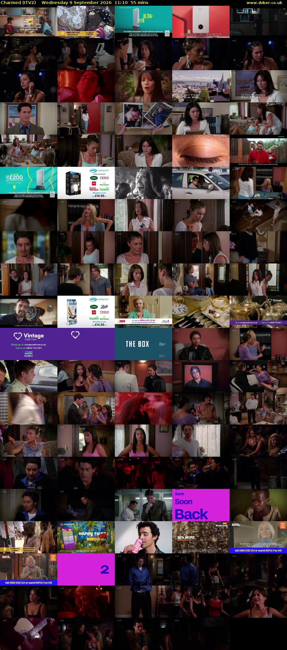 Charmed (ITV2) Wednesday 9 September 2026 11:10 - 12:05