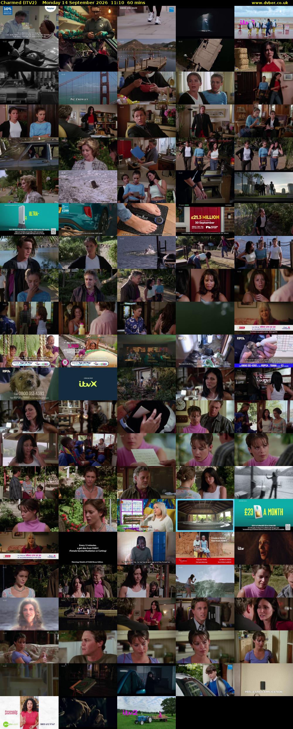 Charmed (ITV2) Monday 14 September 2026 11:10 - 12:10