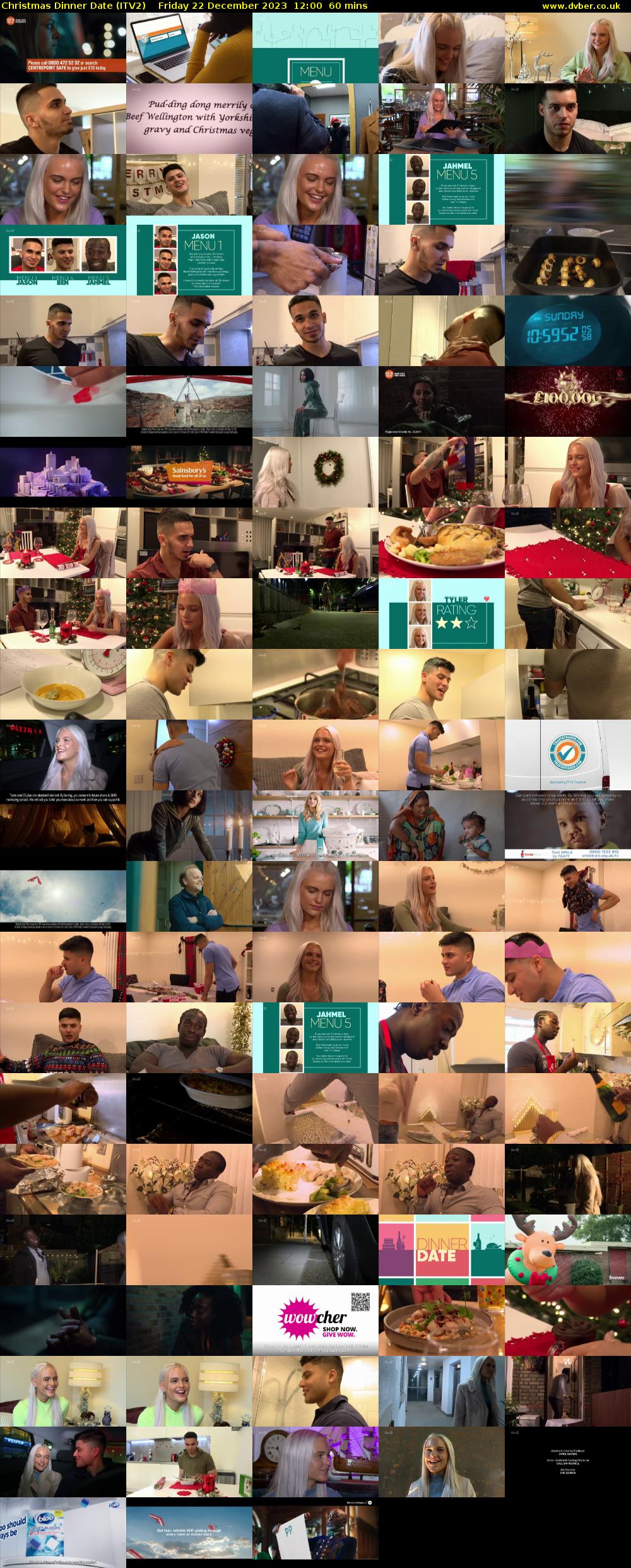 Christmas Dinner Date (ITV2) Friday 22 December 2023 12:00 - 13:00