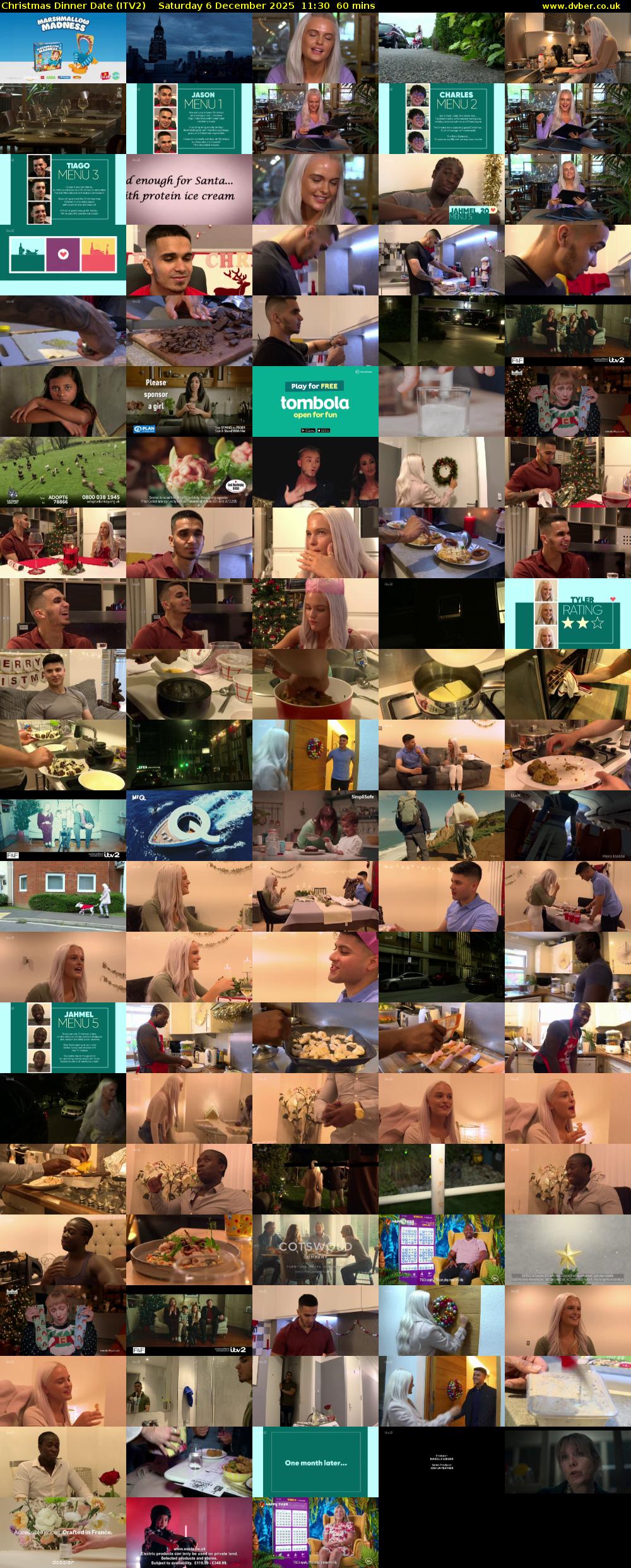 Christmas Dinner Date (ITV2) Saturday 6 December 2025 11:30 - 12:30