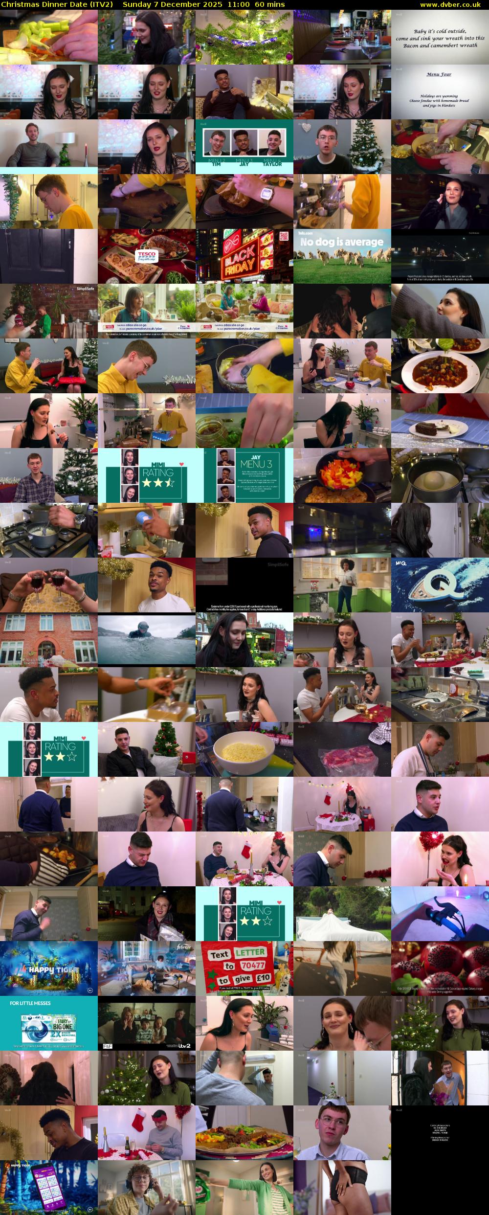 Christmas Dinner Date (ITV2) Sunday 7 December 2025 11:00 - 12:00