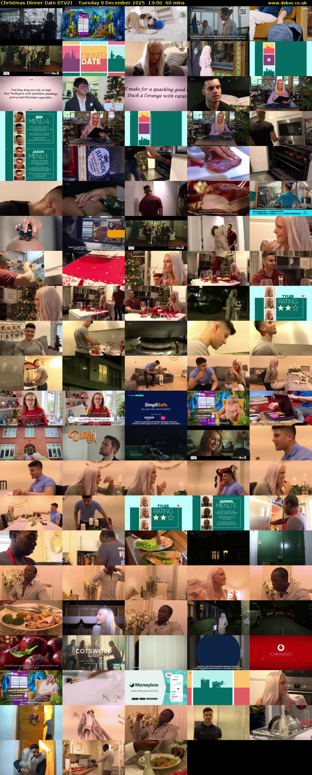 Christmas Dinner Date (ITV2) Tuesday 9 December 2025 13:00 - 14:00