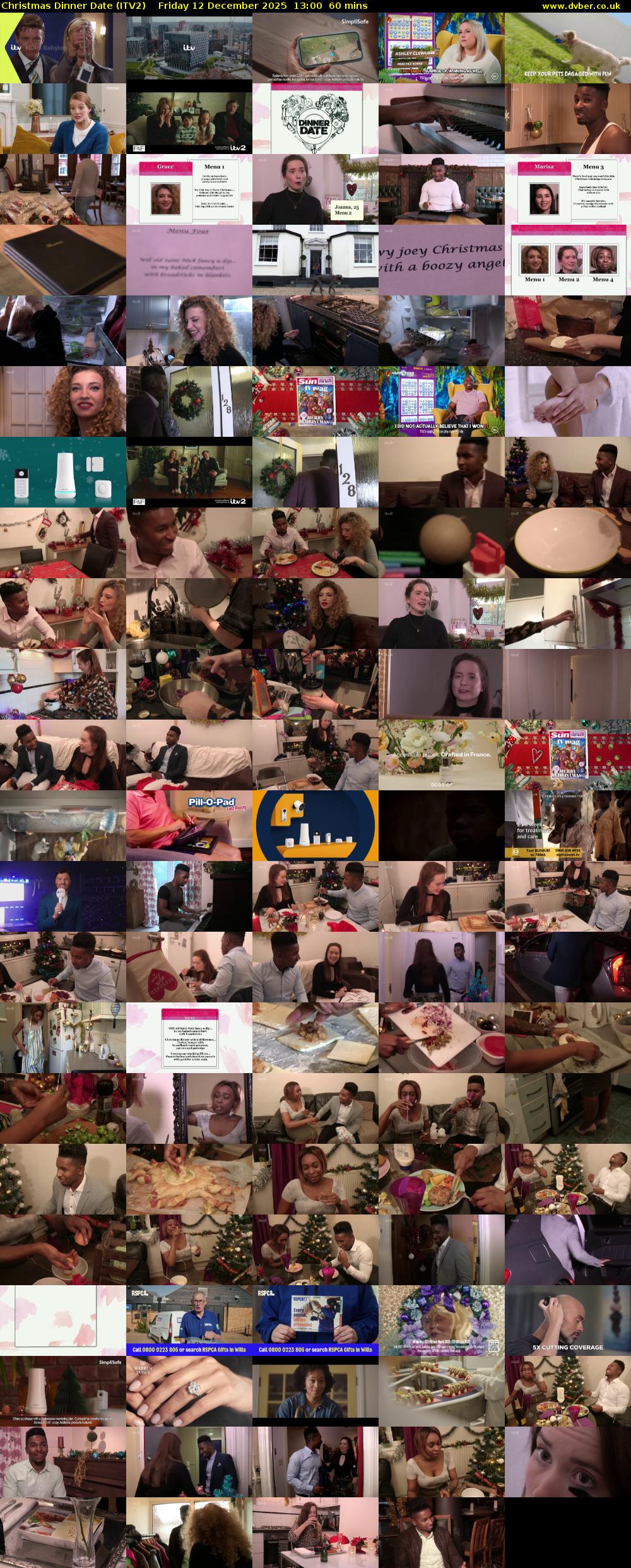 Christmas Dinner Date (ITV2) Friday 12 December 2025 13:00 - 14:00