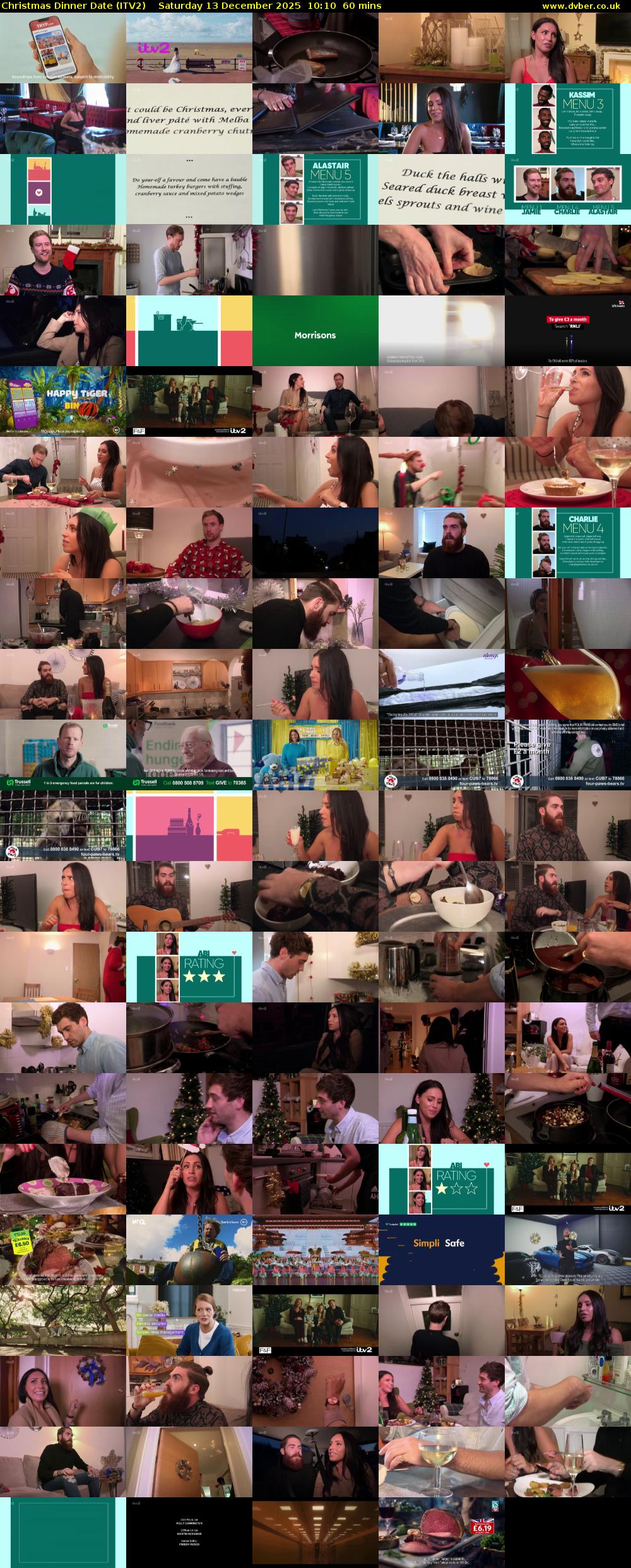 Christmas Dinner Date (ITV2) Saturday 13 December 2025 10:10 - 11:10